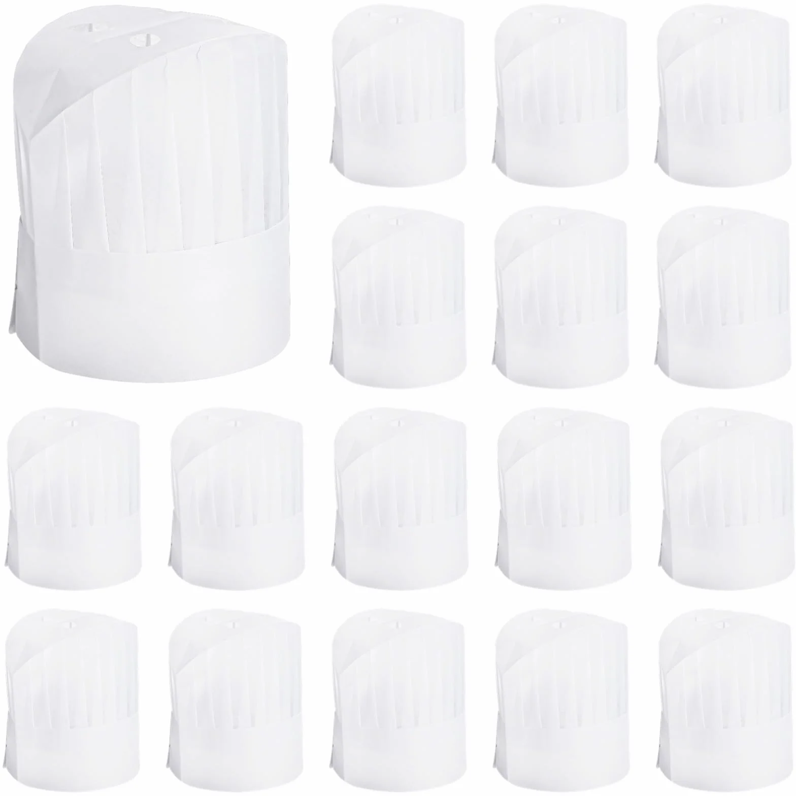 CACAZI 50 cappelli da chef usa e getta, in tessuto non tessuto, regolabili e traspiranti