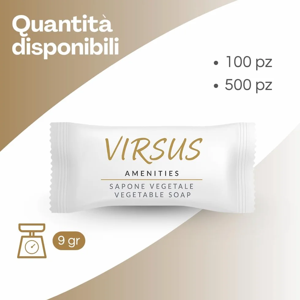 Sapone monodose 12 gr 100 Pezzi vegetale monouso per Hotel B&B