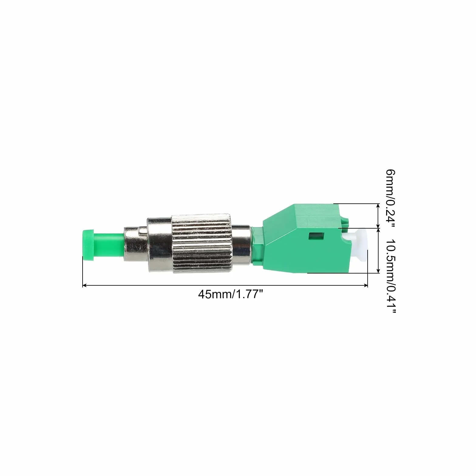 QUARKZMAN Adattatore Ottico in Fibre Fc Upc Maschio-Lc/Apc Femmina, Adattatore Simplex a Singola Modalità, Fc Upc-Lc/Apc, per Connettore di Rete Internet, 1 Pezzo