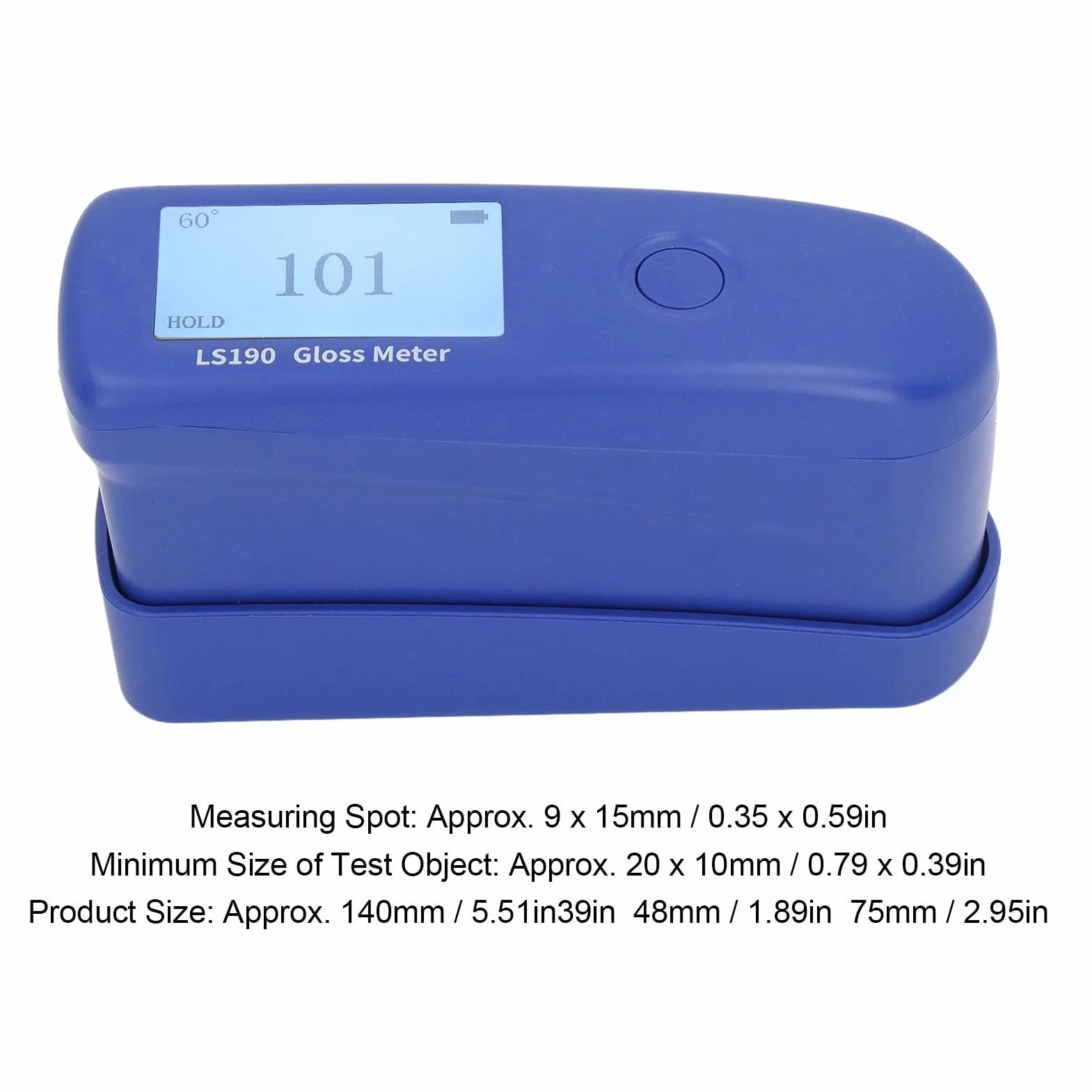 Glossmetro Digitale Misuratore di Lucentezza 0 Gradi Angolo di Prova Tester 0-200GU per Pietra Metallo