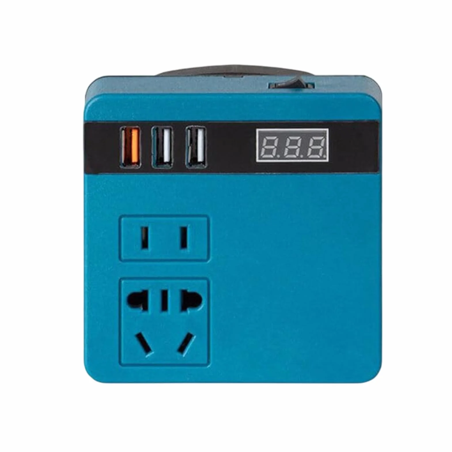Centrale elettrica portatile, inverter a batteria | Trasformatore di batteria intelligente con visualizzazione della corrente | Presa alimentata a batteria per viaggi in campeggio all'aperto