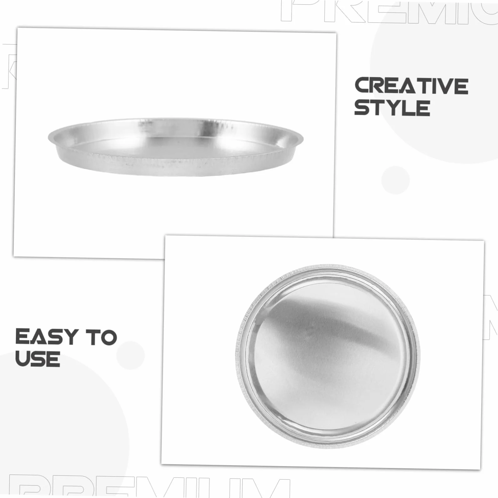 SHINEOFI 10 Pezzi Piatto con Precisione per Laboratorio di Pesata in Alluminio Resistente e Leggero per Pesare Polveri in Scientifico