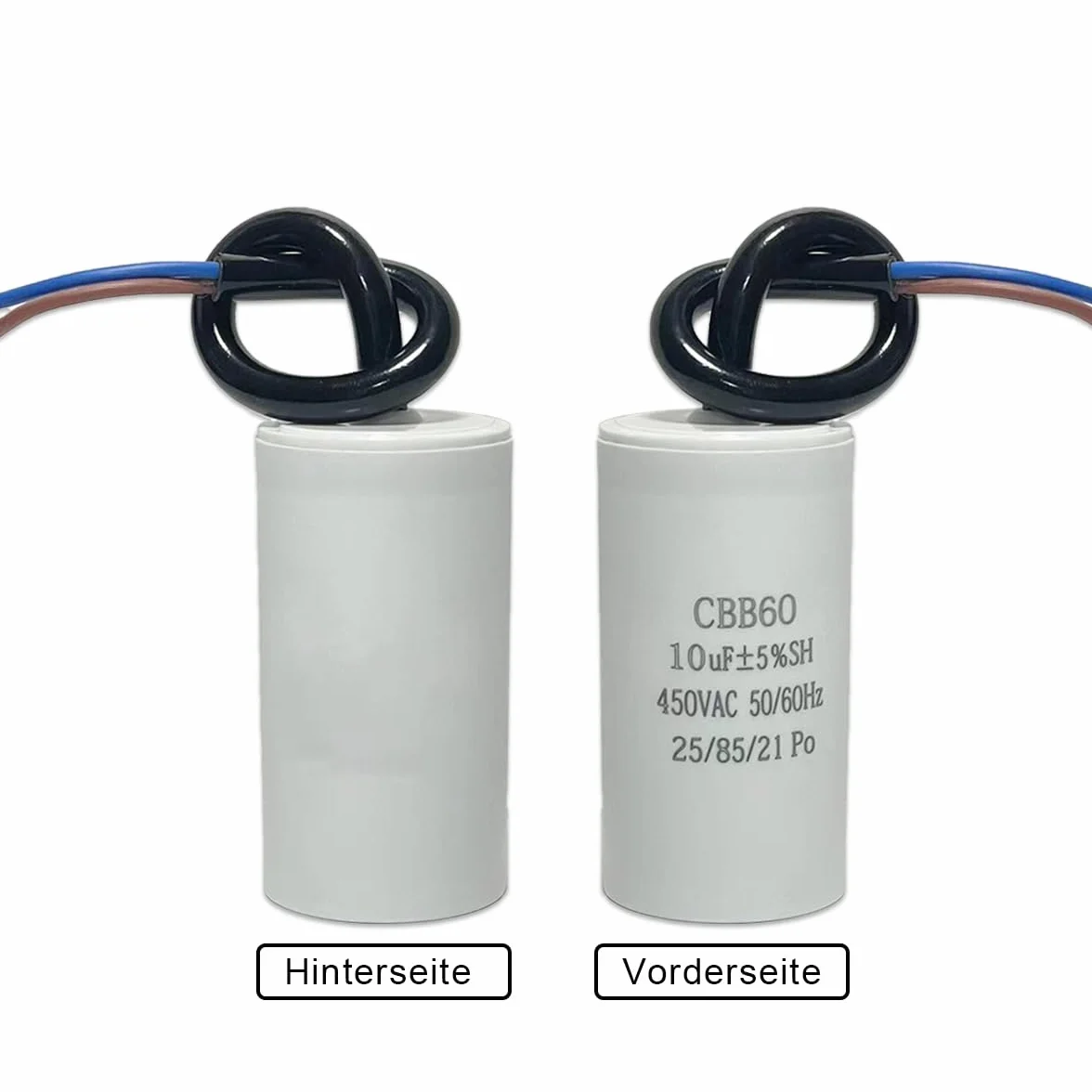 Condensatore di Avviamento CBB60 450V 10µF 50/60Hz per Motore ANGEEK