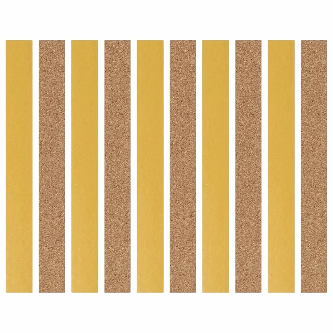 Strisce di Sughero Adesivo per Regolare la Taglia del Cappello Fascia Interna Riduzione Taglia 200x40x2mm 10pcs