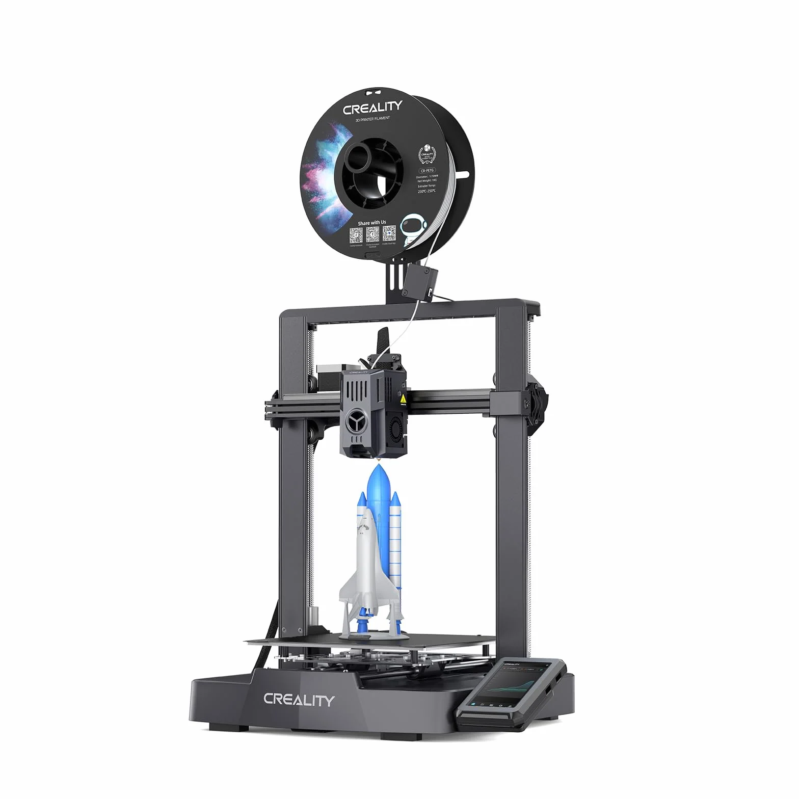 Creality Stampante 3D Ender 3 V3 KE, 500 mm/s di Stampa ad Alta Velocità con Livellamento Automatico, Printer 3D L'estrusore Diretto Sprite Supporta la Stampa a 300℃, Volume di Stampa 220×220×250 mm