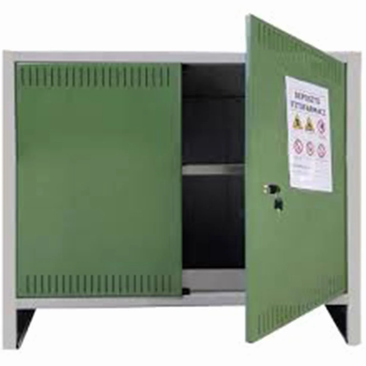 Armadio Fitofarmaci 2 Anta 100x40x80H Omologato Deposito Stoccaggio Sicurezza