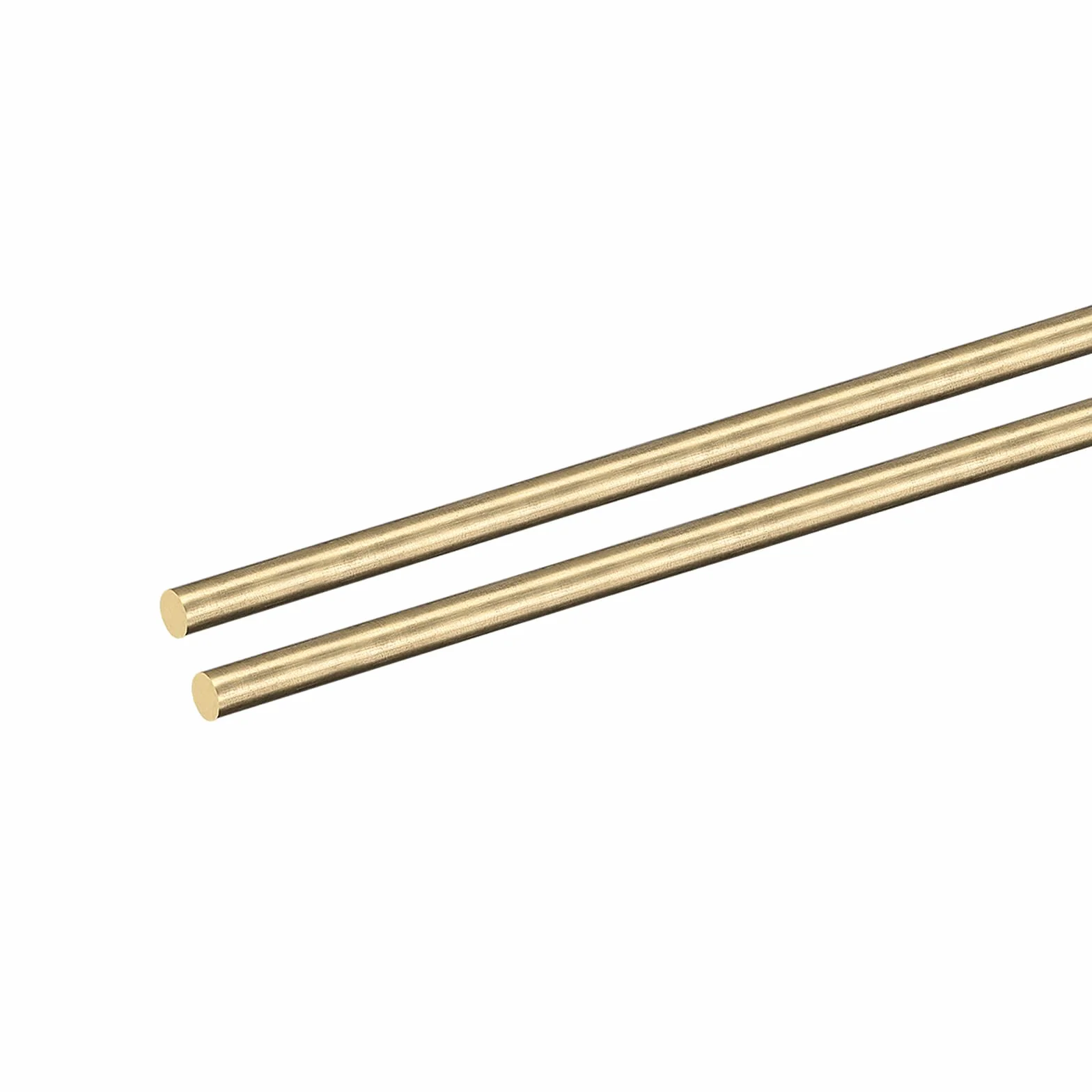 Pręt Okrągły z Mosiądzu Litego 3mm x 300mm, 2 sztuki, do Toczenia i Rzemiosła