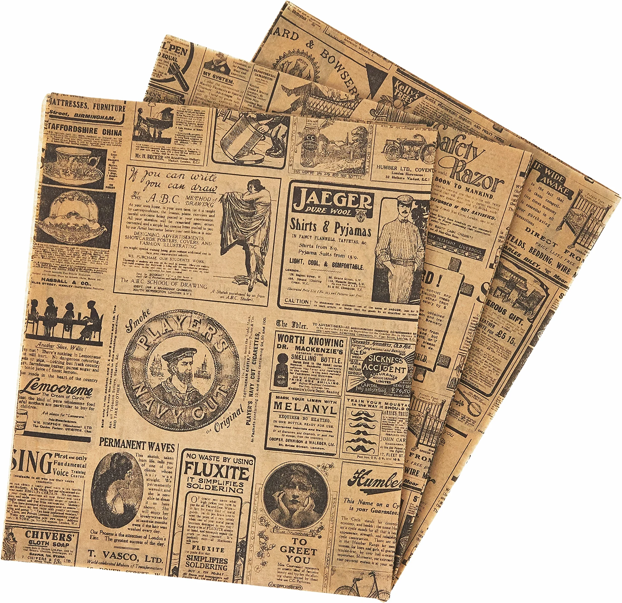 Carta Cerata Per Hamburger "Times" 34 G/M2 28X34 Cm Naturale Pergamana Antigrassi - 1000 Unità