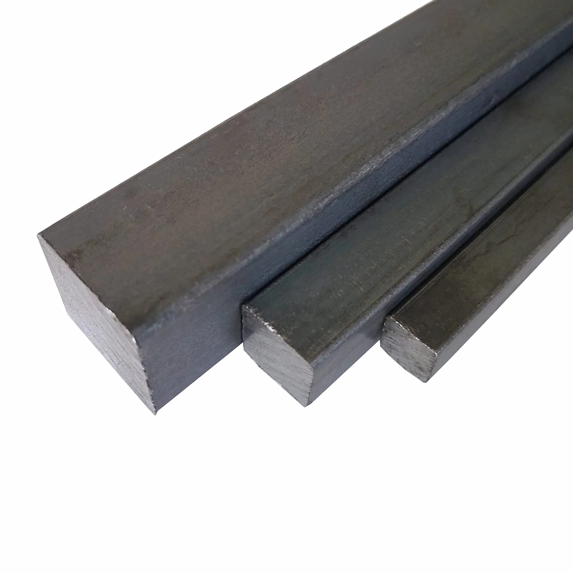 B&T Metall Acciaio quadrato 15 x 15 mm ST 37 laminato nero 1 m