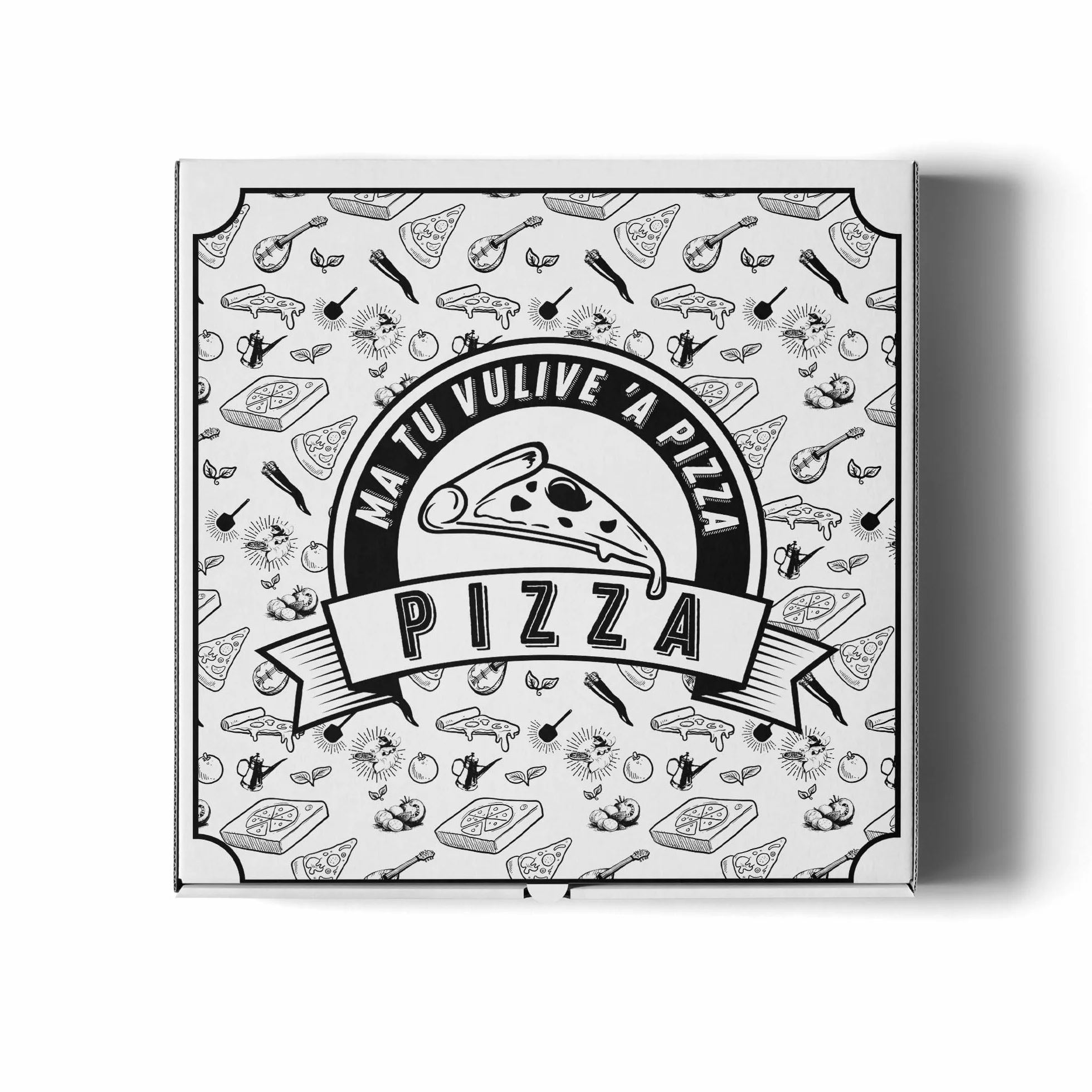 Cartone Pizza Termico 33x33x3,5 cm con Interno in PET per Pizzerie e Asporto