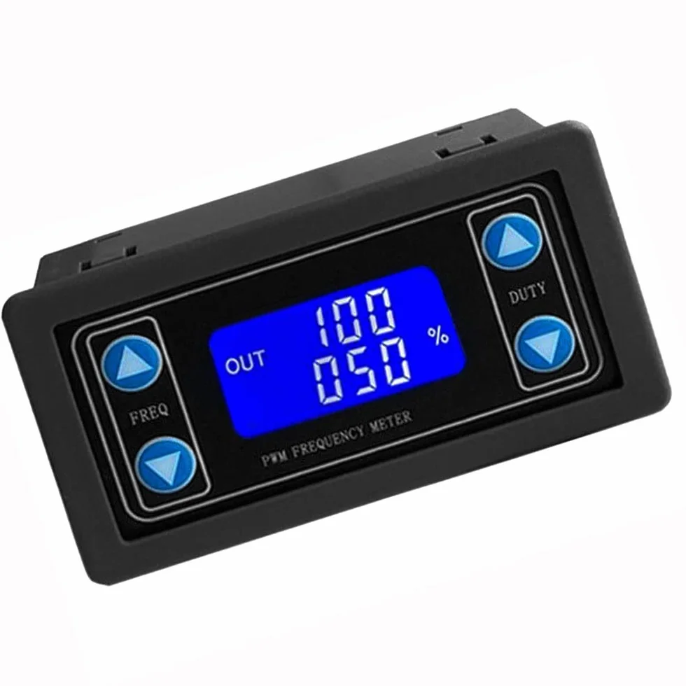 Adjustable Signal Generator 1-Channel PWM Pulse Frequency DC 3.3V-30V 5-30mA 1Hz-150KHz LCD Display Module
