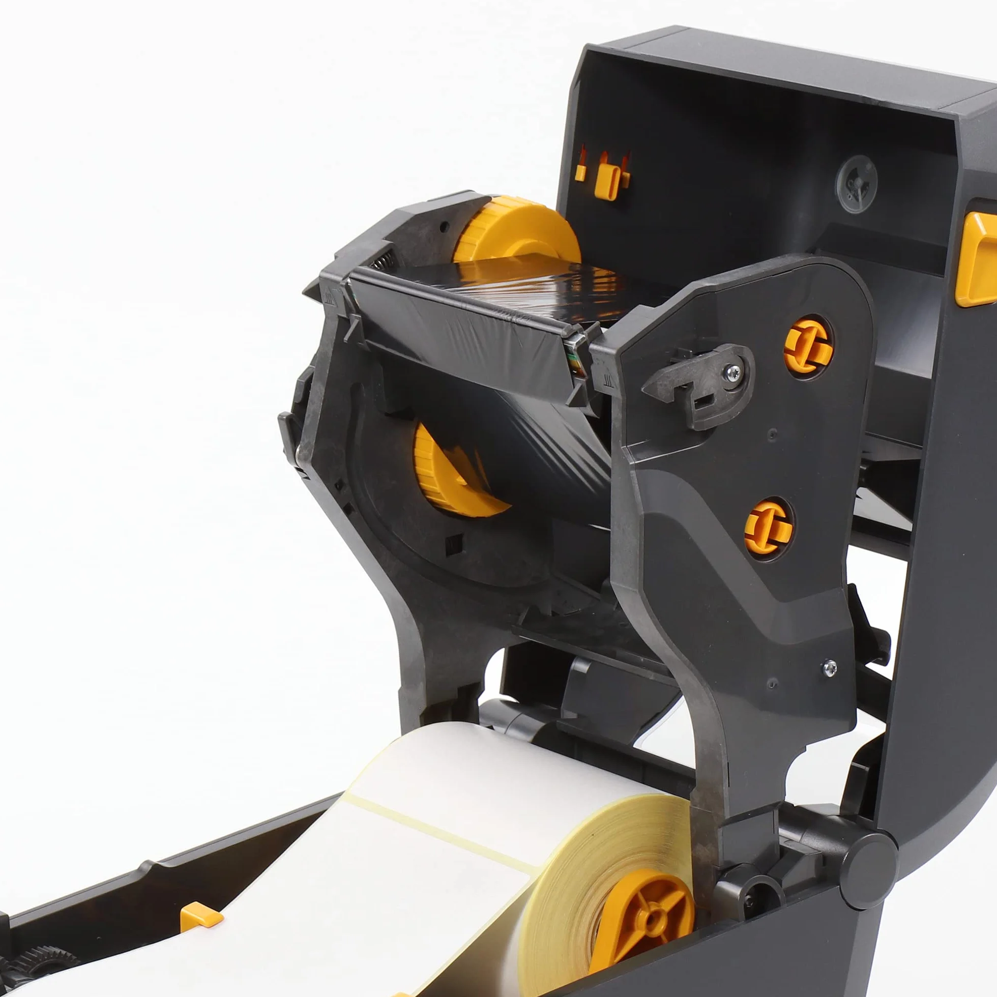 ZEBRA ZD421t - Stampante con bordo a strappo, 203 DPI, termico, trasferimento termico, larghezza di stampa max. 104 mm, BTLE, LAN, USB, interfaccia host USB (ZD4A042-30EE00EZ)