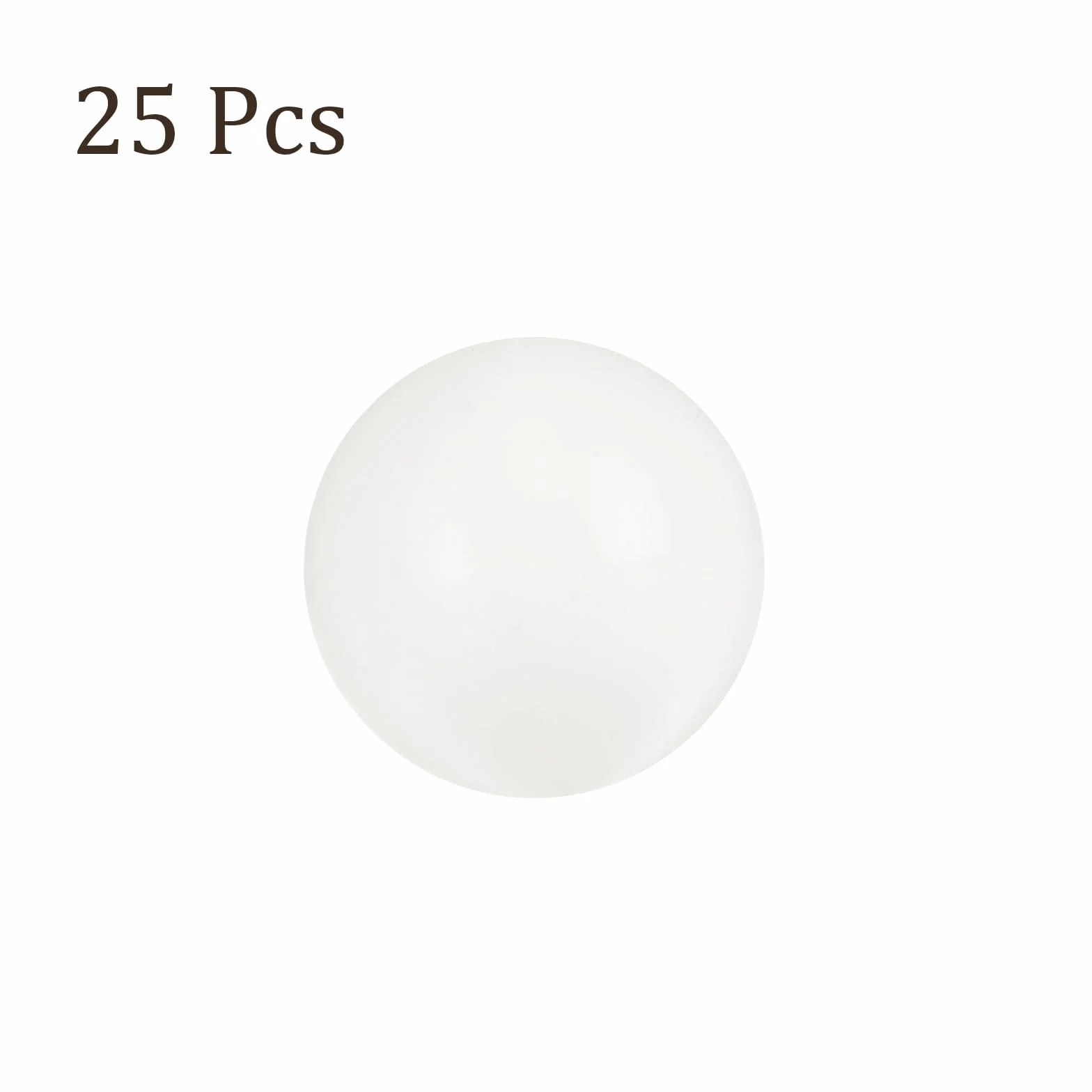 Sfere di Precisione in Nylon 8mm per Cuscinetti e Valvole - 25 Pezzi