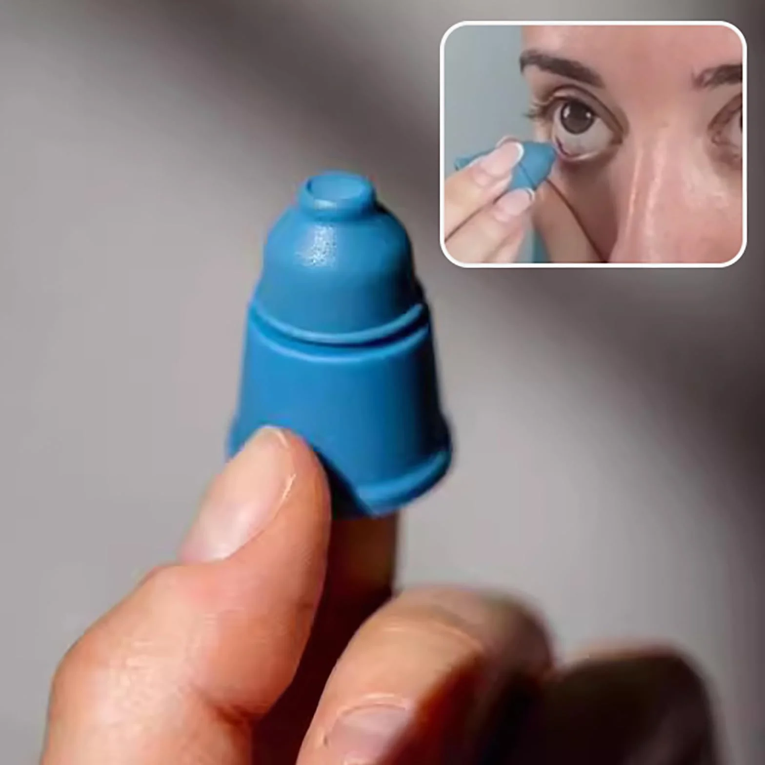 Applicatore per collirio, guida contagocce facile da usare, dispositivi di aiuto contagocce per anziani, ausili per dispenser in silicone riutilizzabile, strumento per la cura degli occhi
