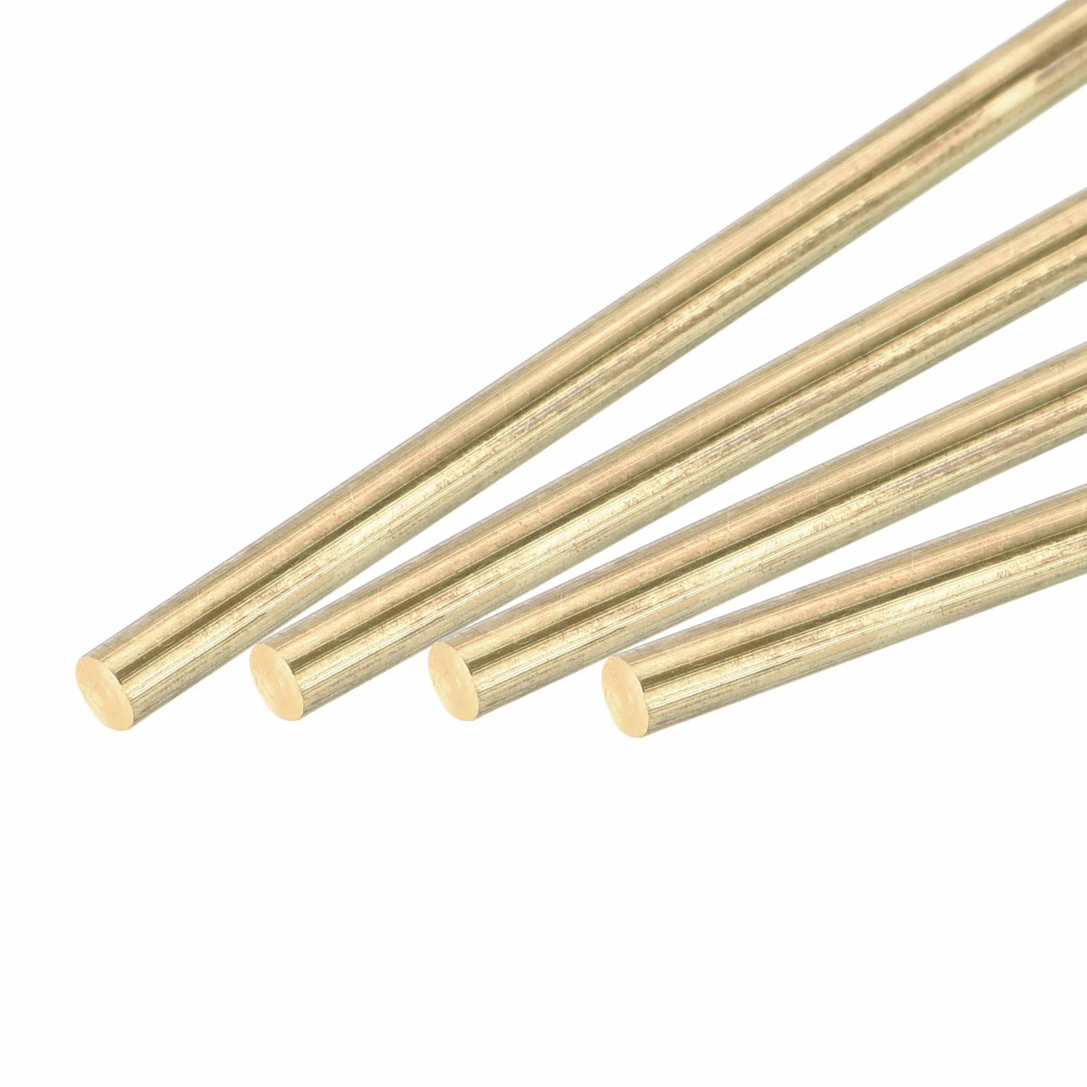 Asta in Ottone Massiccio Diametro 3mm Lunghezza 305mm Barra Tornio Fai da Te Confezione da 4