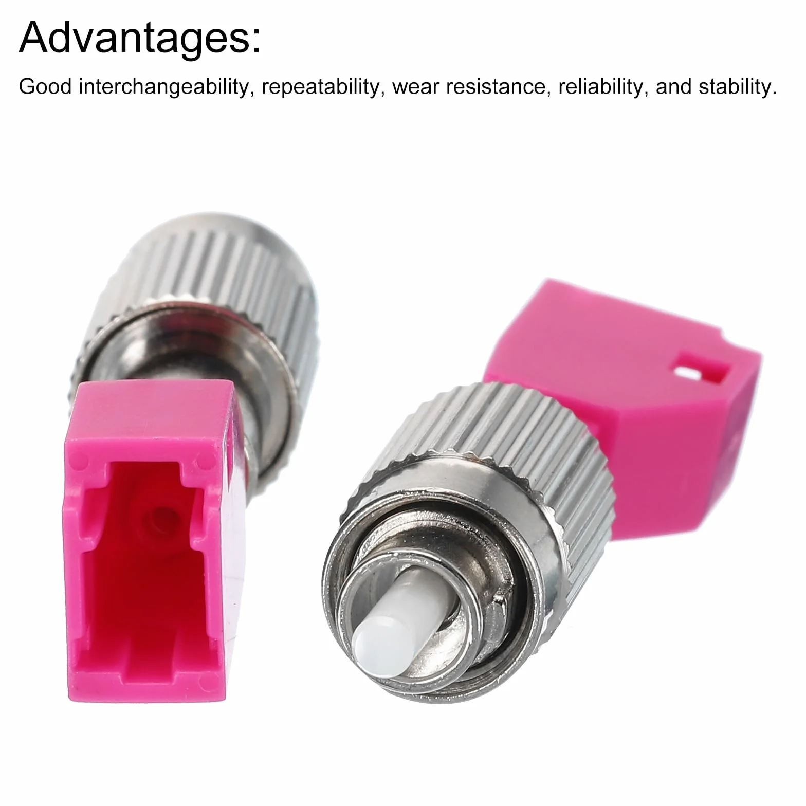 QUARKZMAN Adattatore Ottico in Fibre Fc/Upc Maschio-Lc/Upc Femmina Om4, Adattatore Simplex Multimodale, Fc/Upc-Lc/Upc Om4, per Connettore di Rete Internet, 1 Pezzo