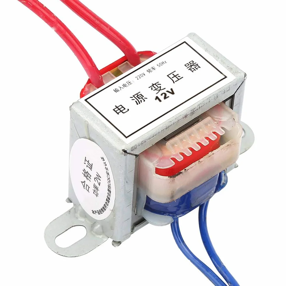 Trasformatore 220v 12V/24V AC di Uscita Ingresso 2W 220V 50Hz Single Power Transformer per Automotive Elettricità(12V)