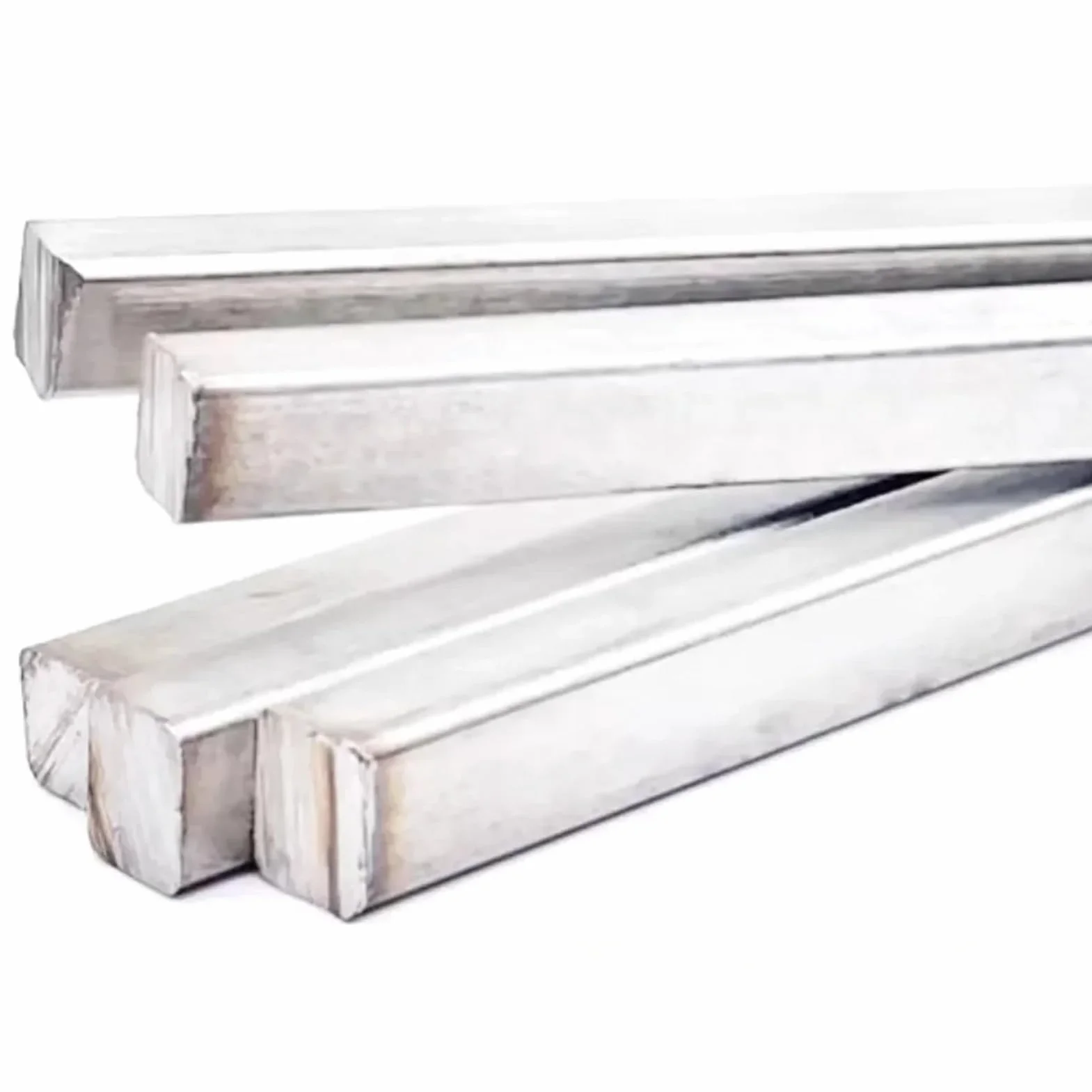 Barra quadrata acciaio inossidabile 304 500 mm 8x8x1,5 mm 20 mm