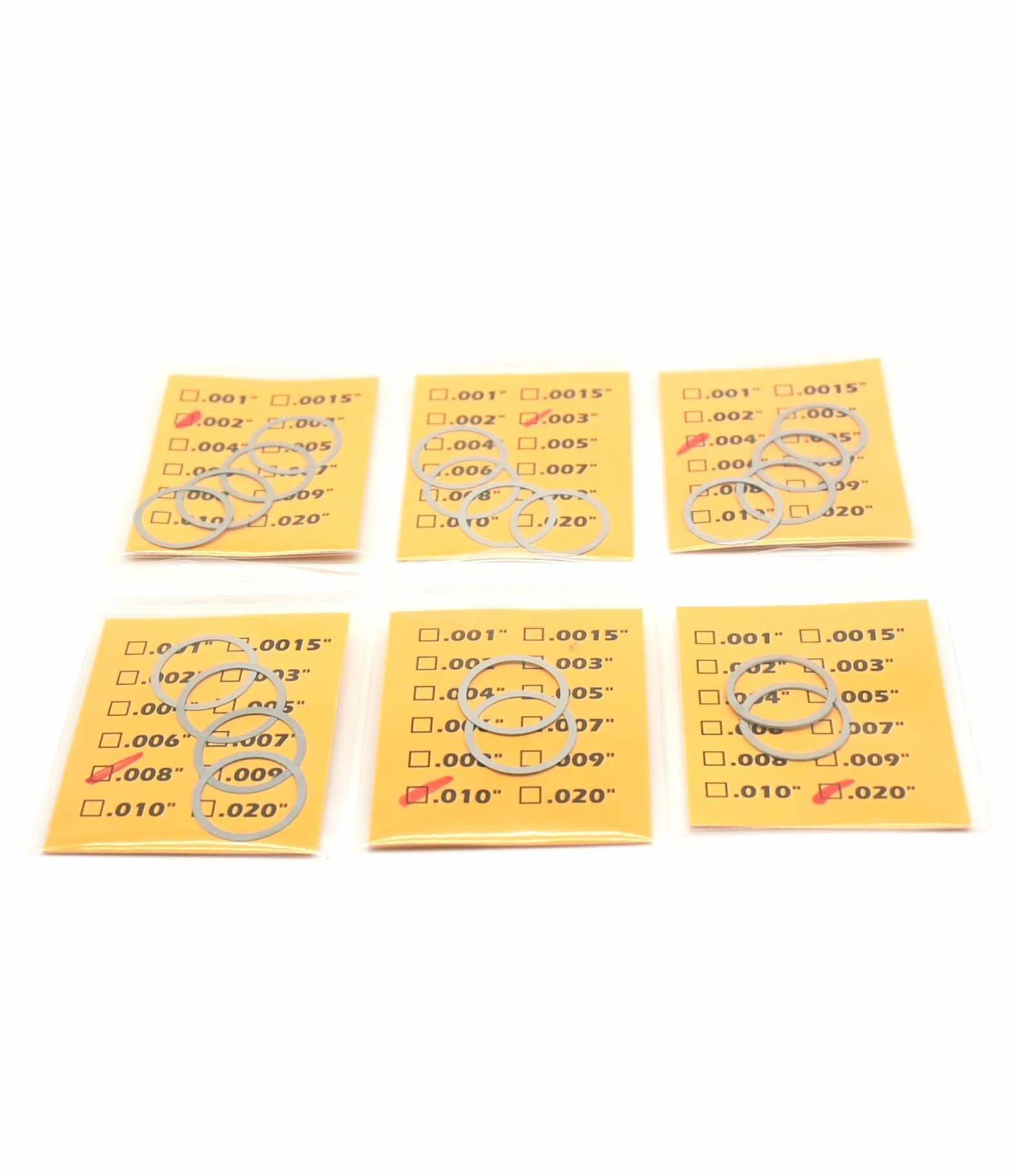 Kit spessori cilindrici 5/8 x 24 per fasatura e allineamento dei freni, 308/7,62 mm, calibro 300BLK .30 (confezione da 20)