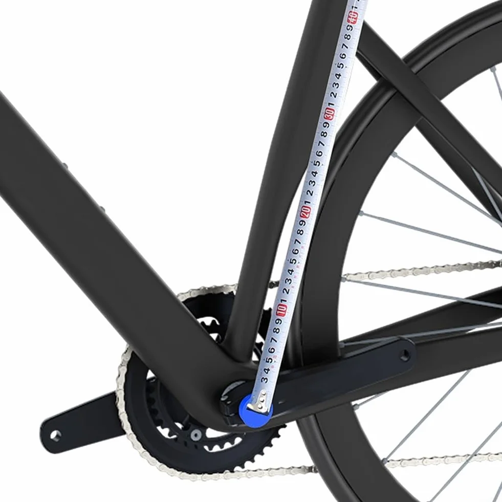 Misuratore di altezza del sellino, indicatore di altezza regolabile per strada, montagna e bici, strumento di misurazione per ciclismo (A+B)