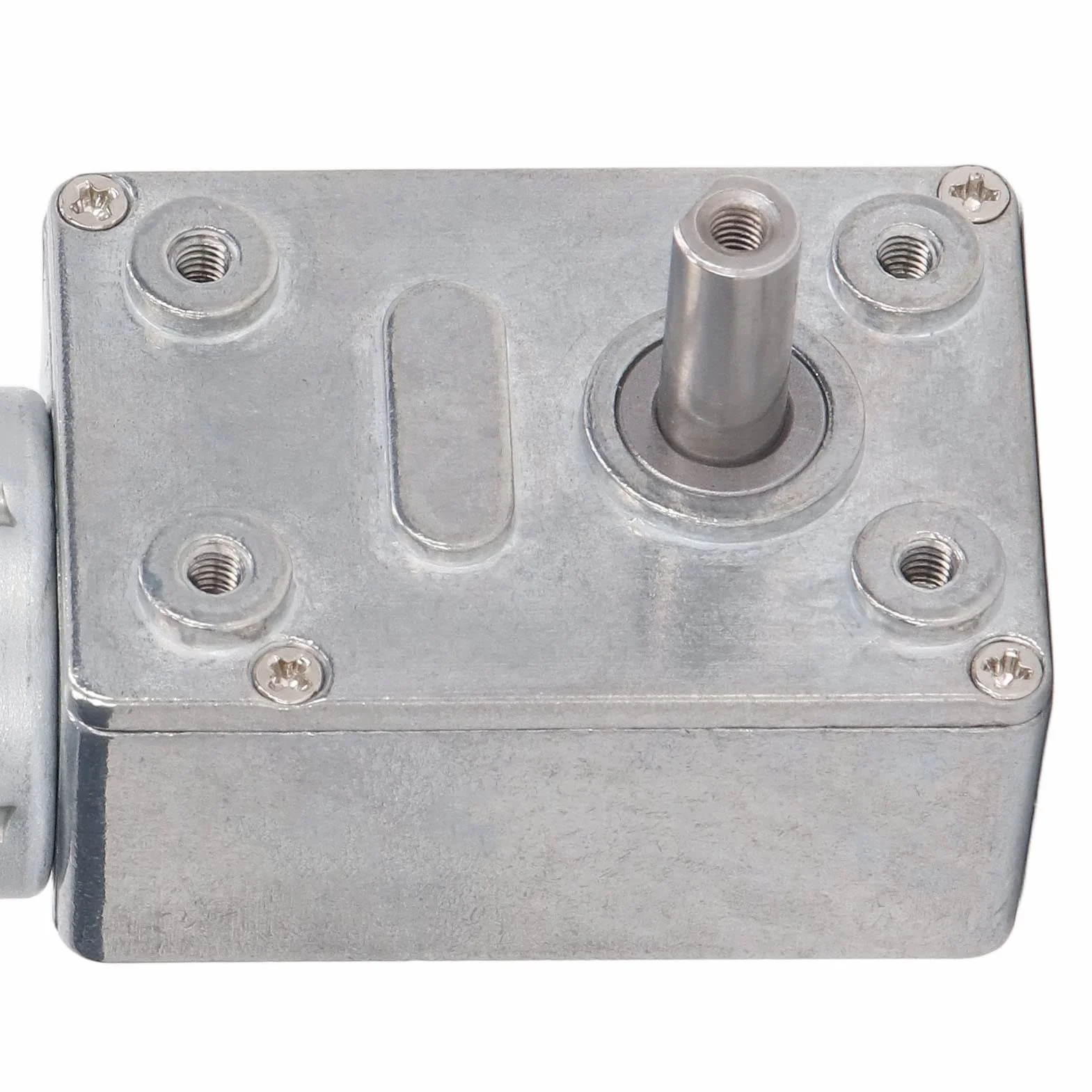 Motoriduttore DC 12V, Motoriduttore a Vite Senza Fine con Doppio Albero 12 Mm Autobloccante Reversibile Ad Alta Torsione Riduzione della velocità della Vite Senza Fine, per