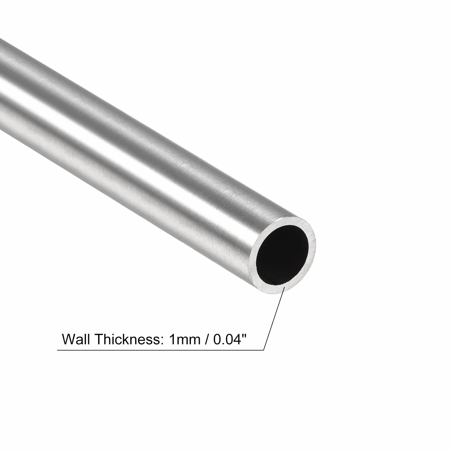 QUARKZMAN Tubo Acciaio Inossidabile 304, OD 12mm x Spessore 1mm, Lunghezza 200mm, Tubo Capillare Metallico per Macchinari Industriali