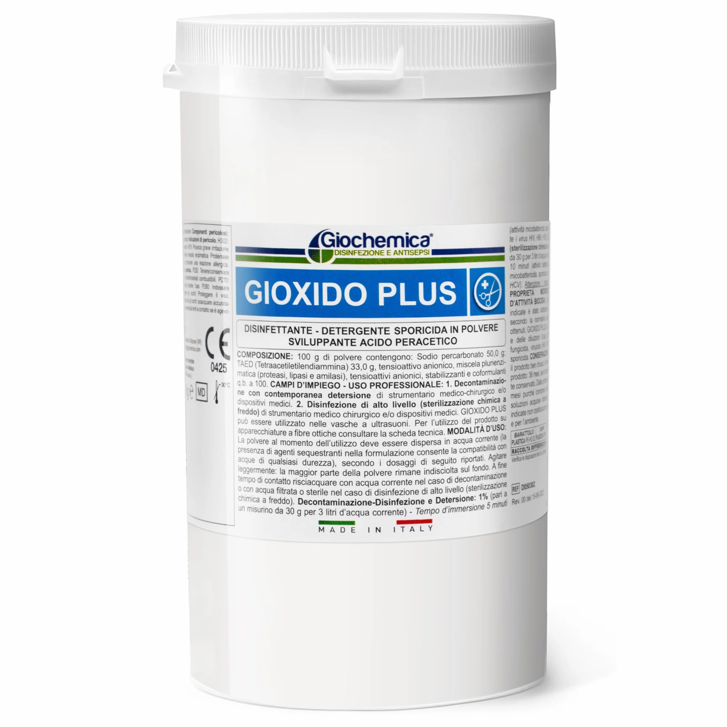 Sterilizzante a freddo in polvere Acido peracetico 1 kg - Disinfettante ferri GIOXIDO PLUS