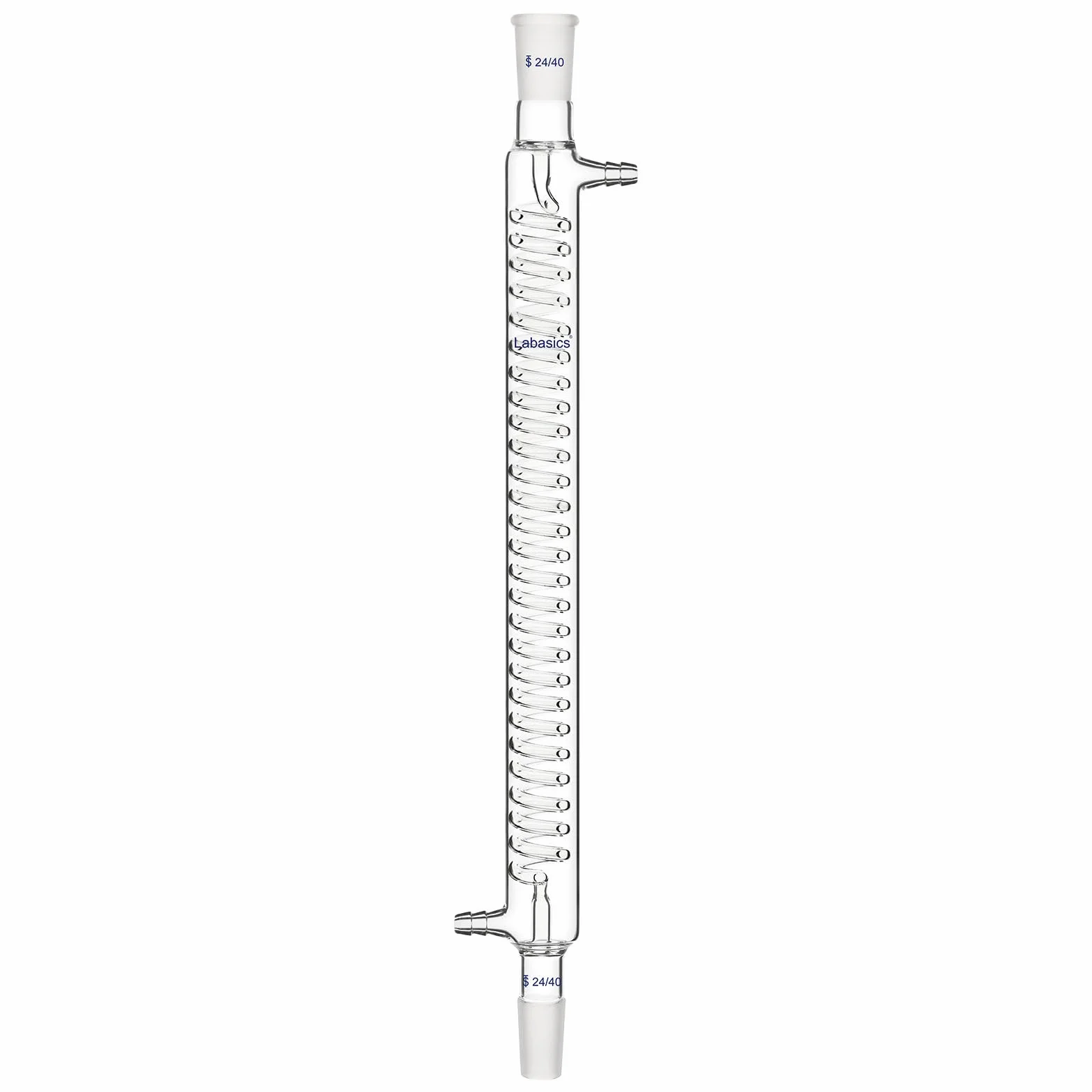 Labasics Condensatore Graham in Vetro Borosilicato, Graham Condenser Condensatore in Vetro da Laboratorio con 24/40 Giunto et Lunghezza 400mm