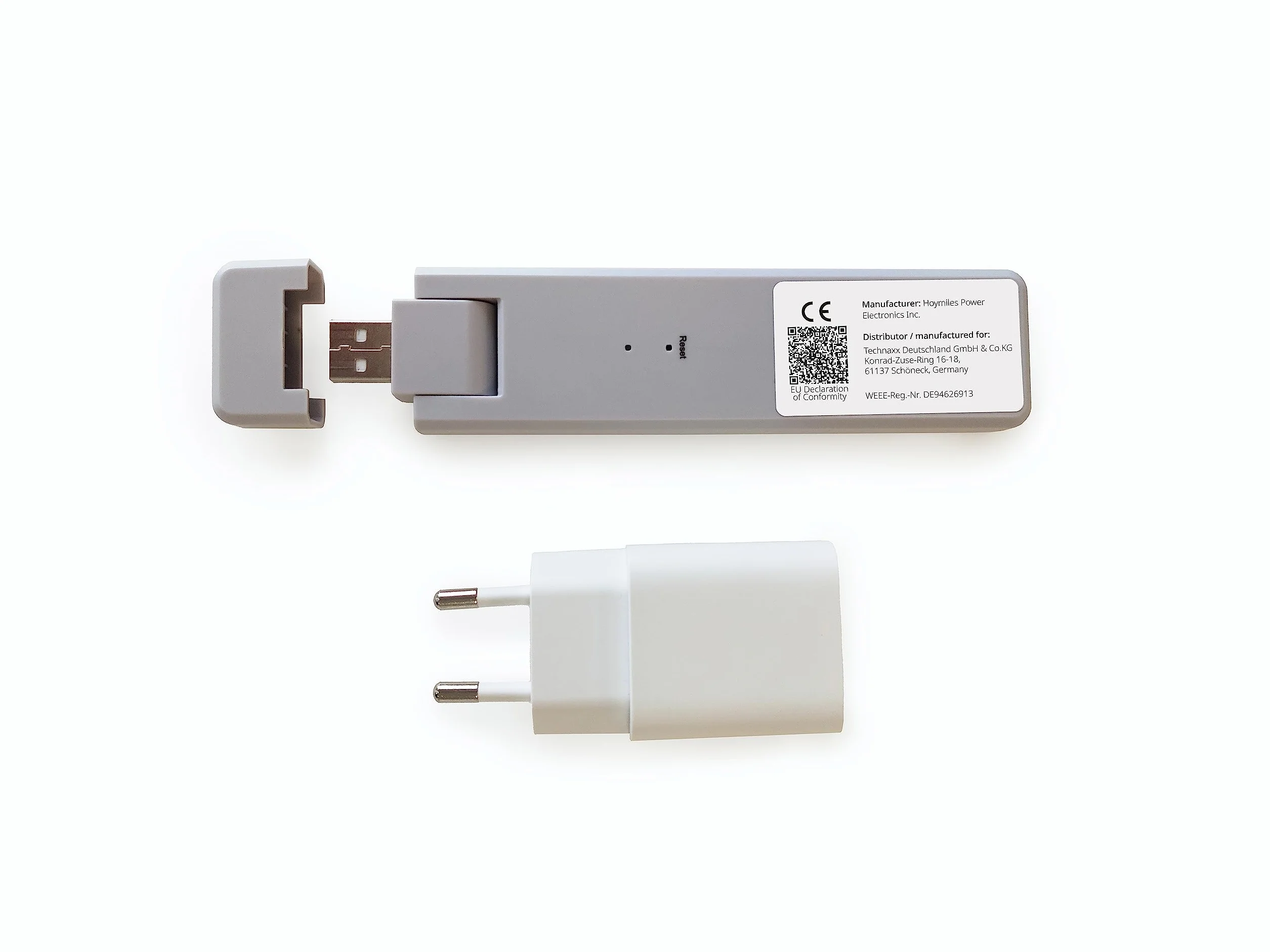 Technaxx WiFi Stick TX-247 Data Logger per microinverter Hoymiles, limitazione potenza 800W-600W, monitoraggio fino a 4 pannelli, S-Miles Cloud