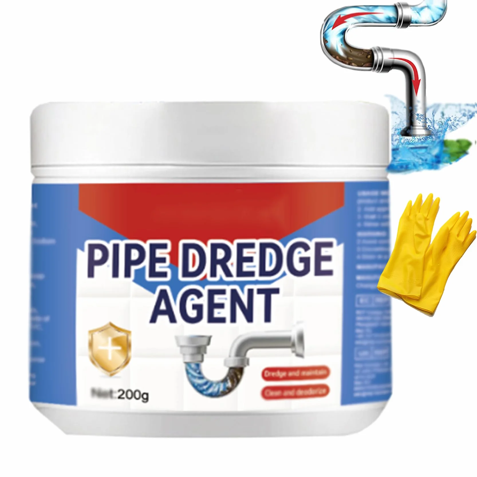 Powerful Pipe Dredging Agent, Powerful Quick Cleaning Drain Toilet Cleaner Tool, Pipeline Dredging Agent for Kitchen and Toilet Pipelines (1 pcs)