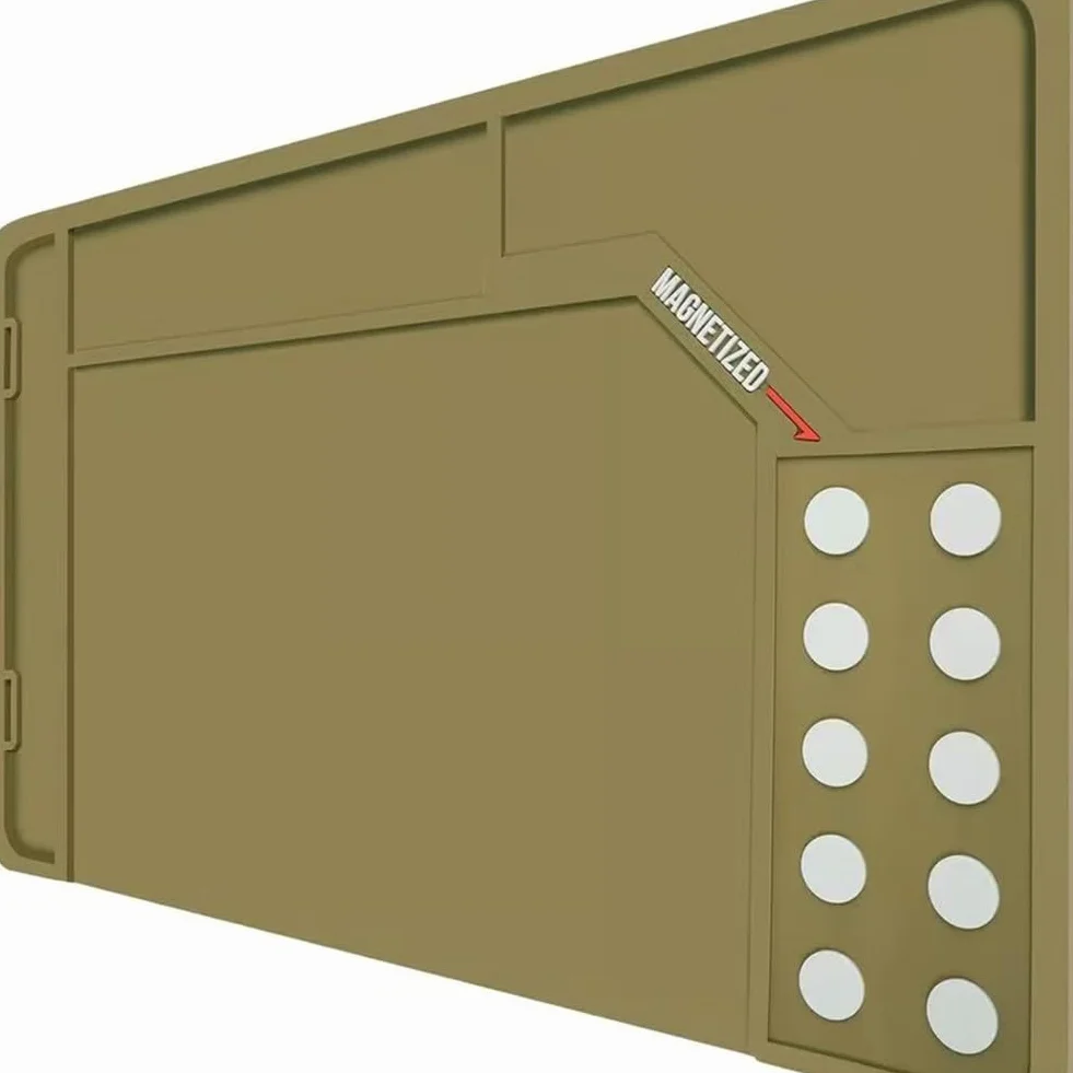 Tappetino di Pulizia Antiscivolo con Punti Magnetici 900 x 300 x 4,50 cm Marrone