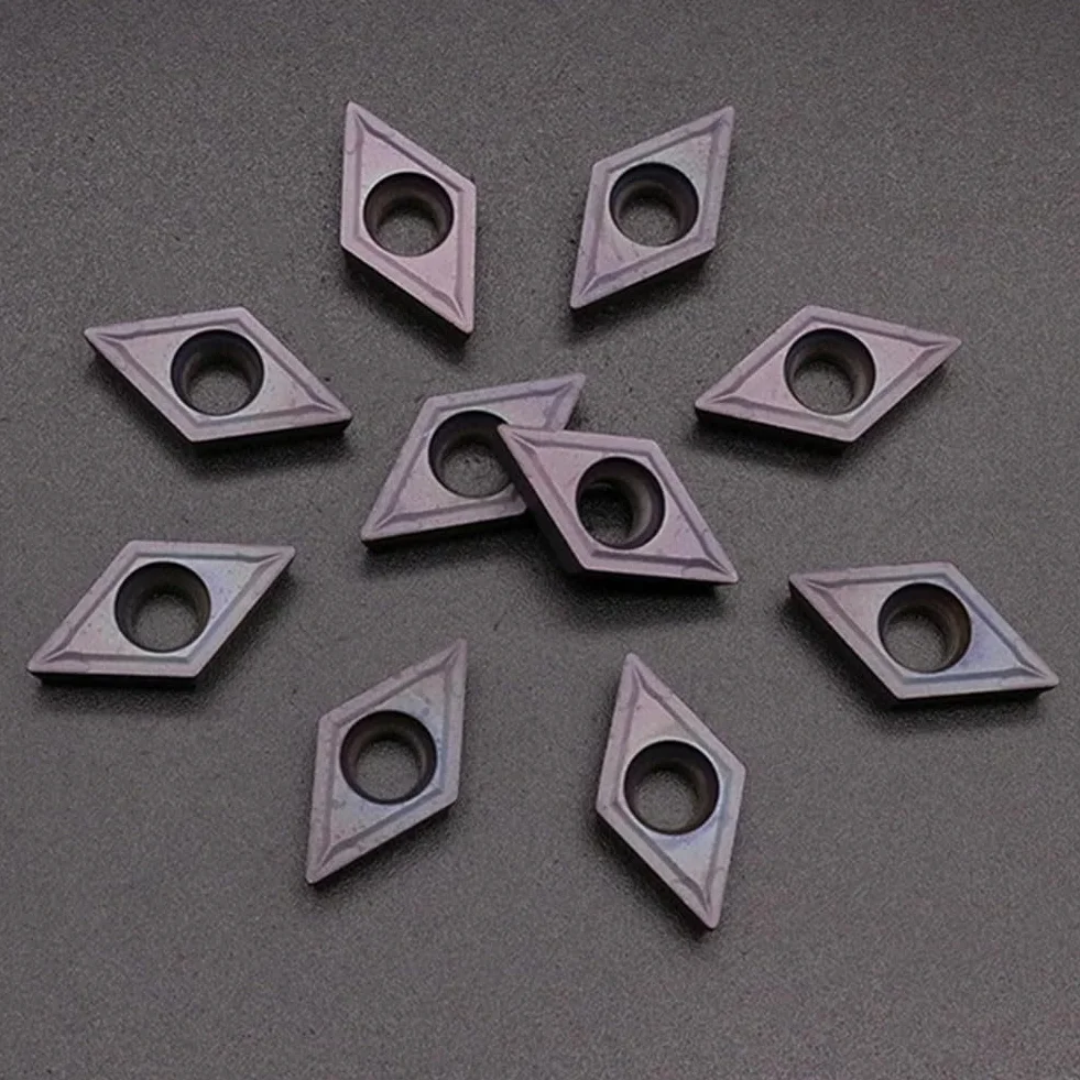 10pcs DCMT11T308 MPVP15TF Lama di tornitura in carburo