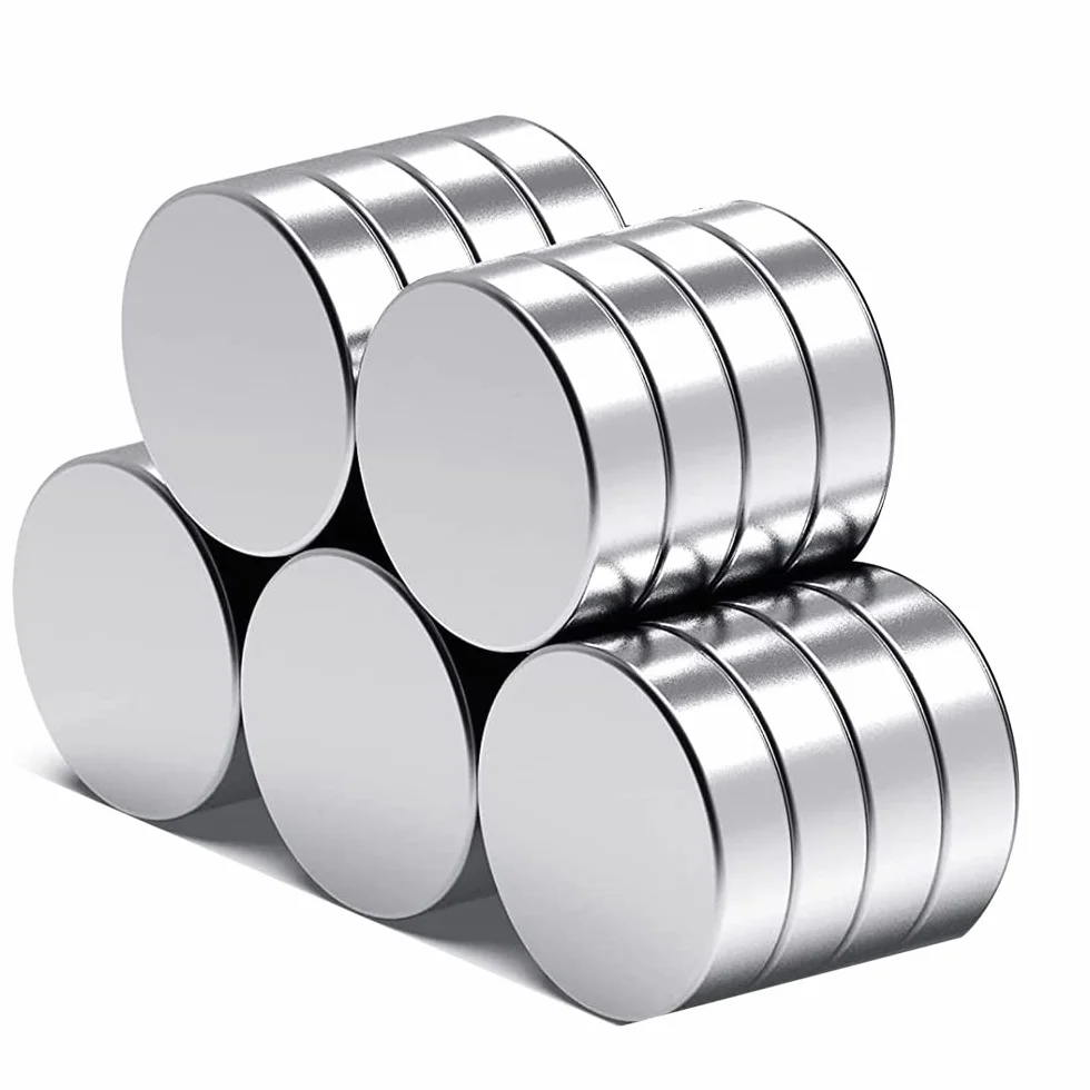 Gebildet 20 pezzi 3mm × 12mm Magneti Rotondi, Magneti da Ufficio, Magneti da Frigorifero Usati per la Creazione di Pannelli da Ufficio a Casa Artigianato Scientifico fai-da-te