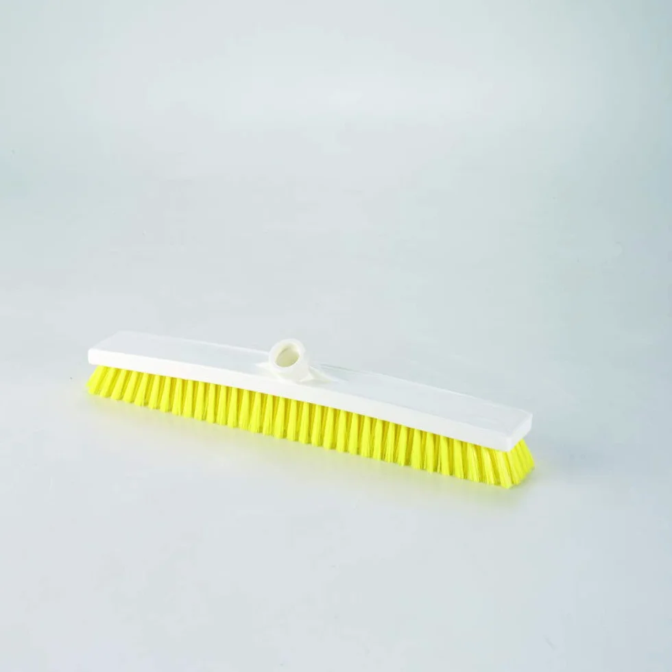 Hygiene Products - cod. 2010YT - Spazzolone Pavimento cm. 45 per Uso Alimentare - Giallo - Fibra Dura