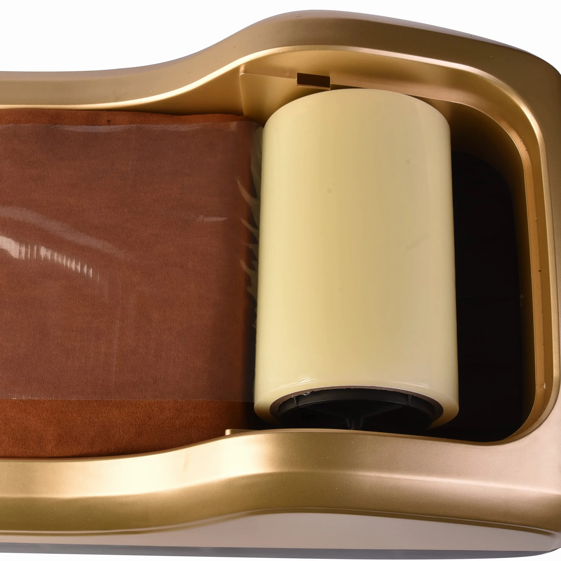 A.M.C. Amc Dispenser copriscarpe professionale Elegance, distributore automatico pellicola monouso 600 strappi, Oro