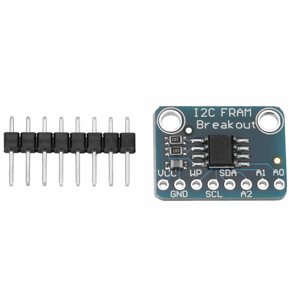Oumefar MB85RC256V Scheda Breakout Memoria Non Volatile I2C da 32 KB, 10 Trilioni di Cicli di Lettura/scrittura per la Registrazione dei Dati a Basso Consumo