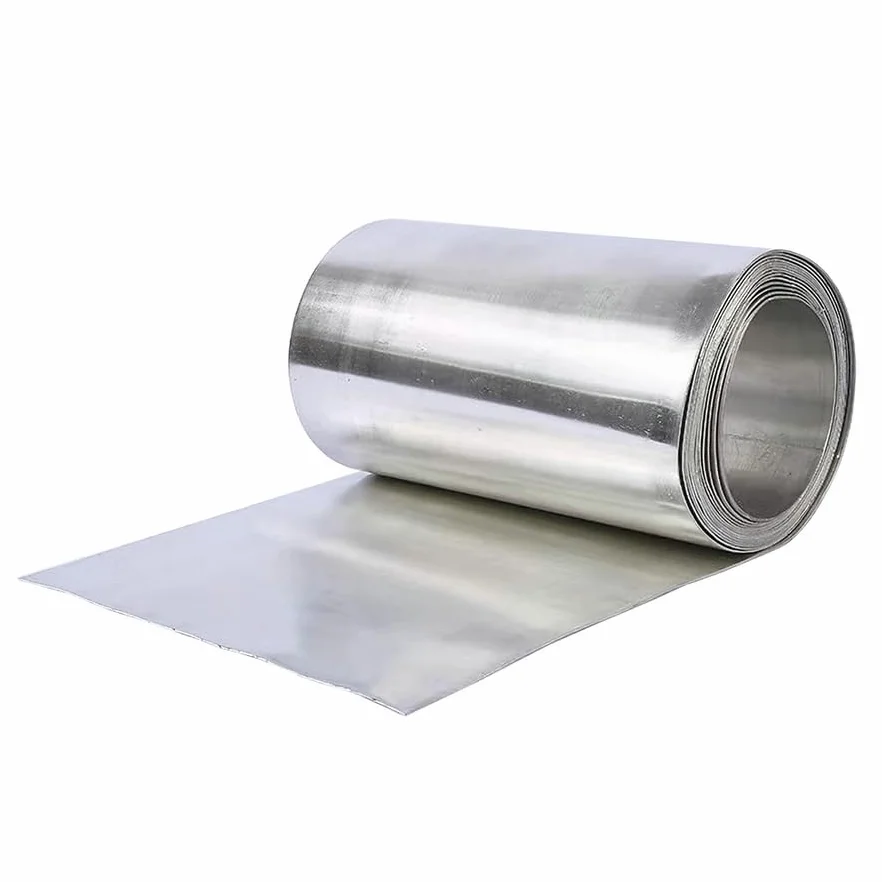 Lastra di stagno ad alta purezza Sn≥99,99% 100x100 mm Spessore 0,2 mm
