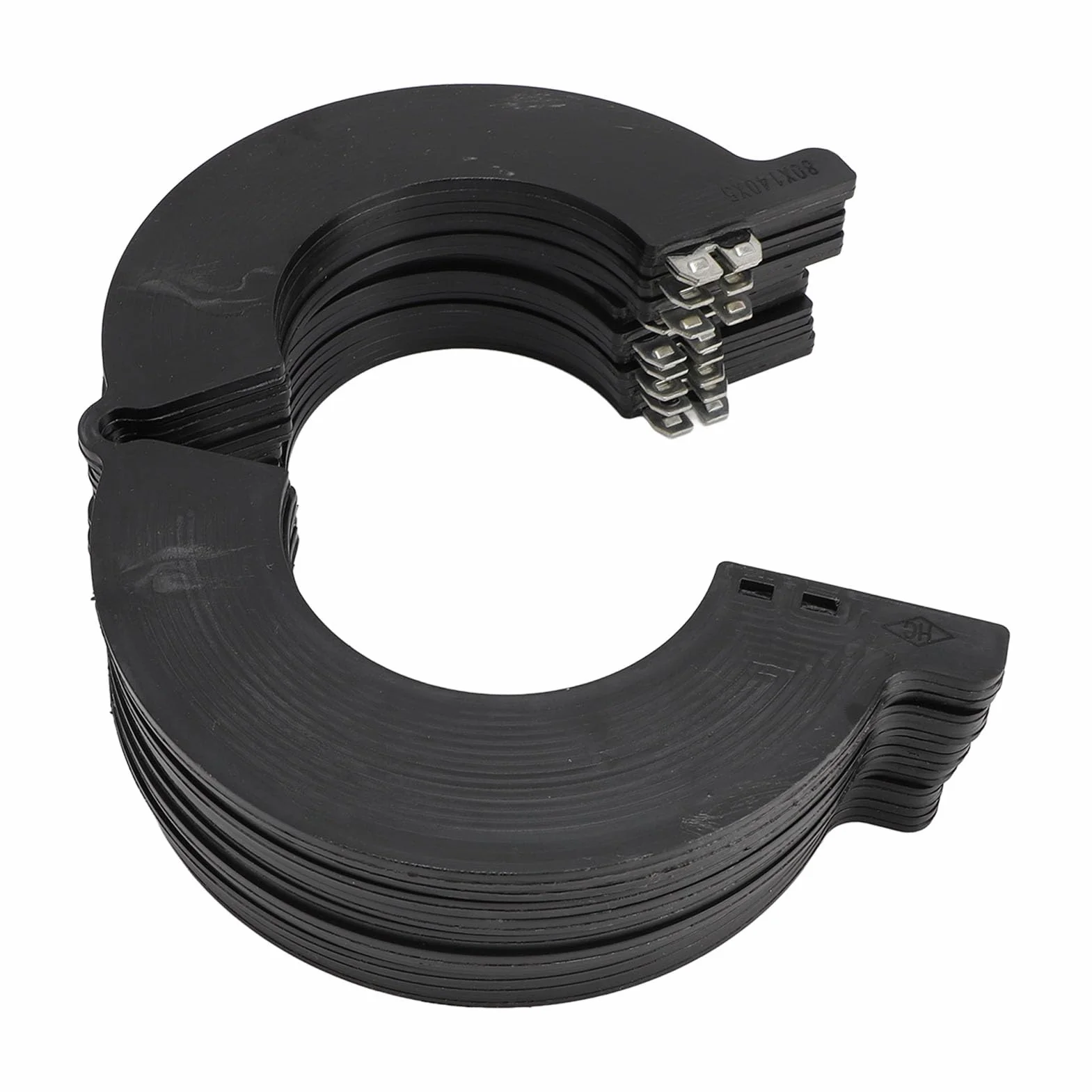 Kit Spessori Perno Benna 80 Mm, Ricambio in Plastica Tecnica per Escavatore, con Design Antipolvere e a Basso Attrito, Adatto per Cat Case Doosan