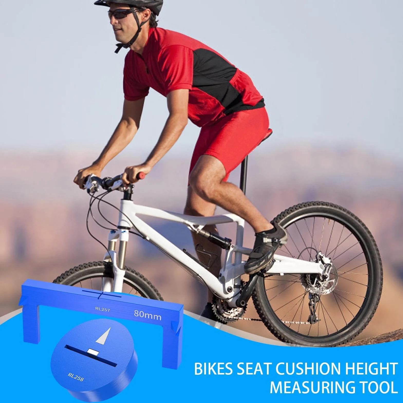 Misuratore altezza sellino bicicletta magnetico portatile regolazione sella