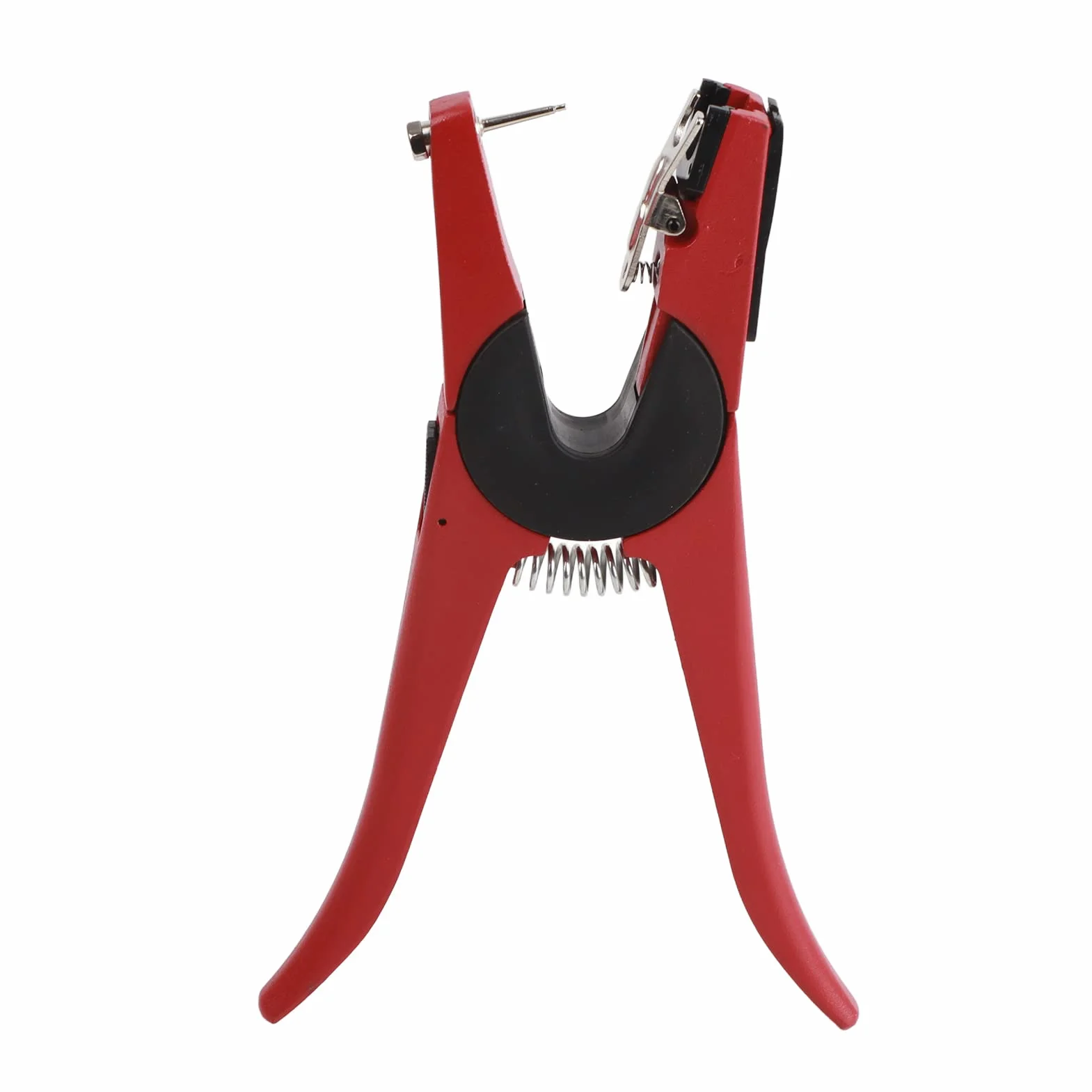 Pinza Resistente per Etichette Auricolari, Impugnatura Ergonomica, con Clip a Molla e Perno di Ricambio, per Bovini e Suini