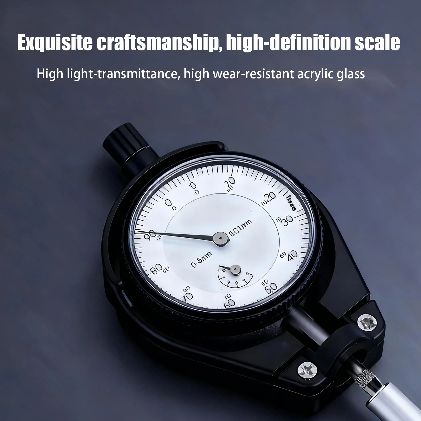 Strumento Di Misurazione Della Precisione Del Diametro Interno 50-160 Mm, Precisione 0,01 Mm, Profondità 150 Mm, Completo Di 12 Punte Intercambiabili e Custodia, Con Indicatore a Quadrante