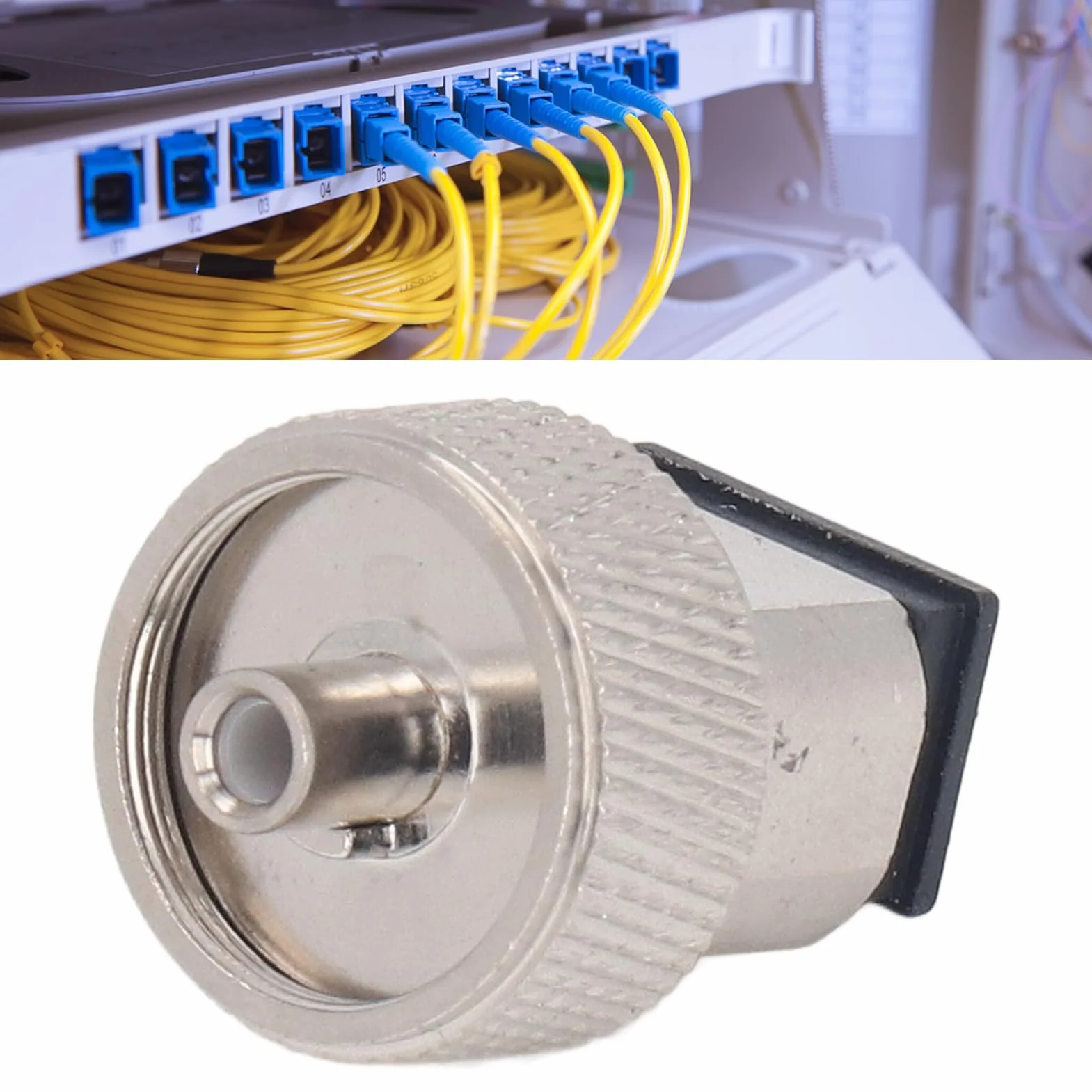 Adattatore di Prova OTDR, Adattatore In Fibra Ottica, Testa Sc/Fc/St/Lc Connettore Convertitore Universale, Terminale Ottico per Riflettometro Nel Dominio Del Tempo, per Reti di Comunicazione