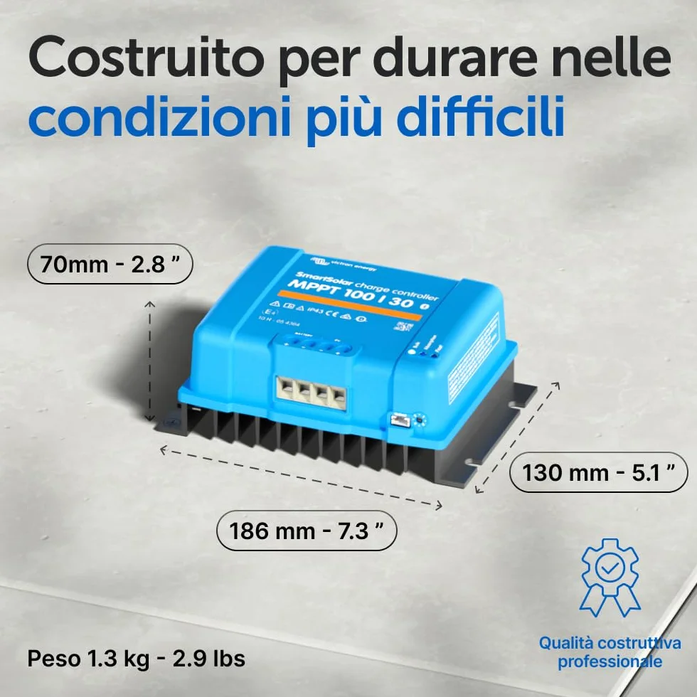 Victron Energy SmartSolar MPPT 100V 30A 12/24V Regolatore di Carica Solare Bluetooth