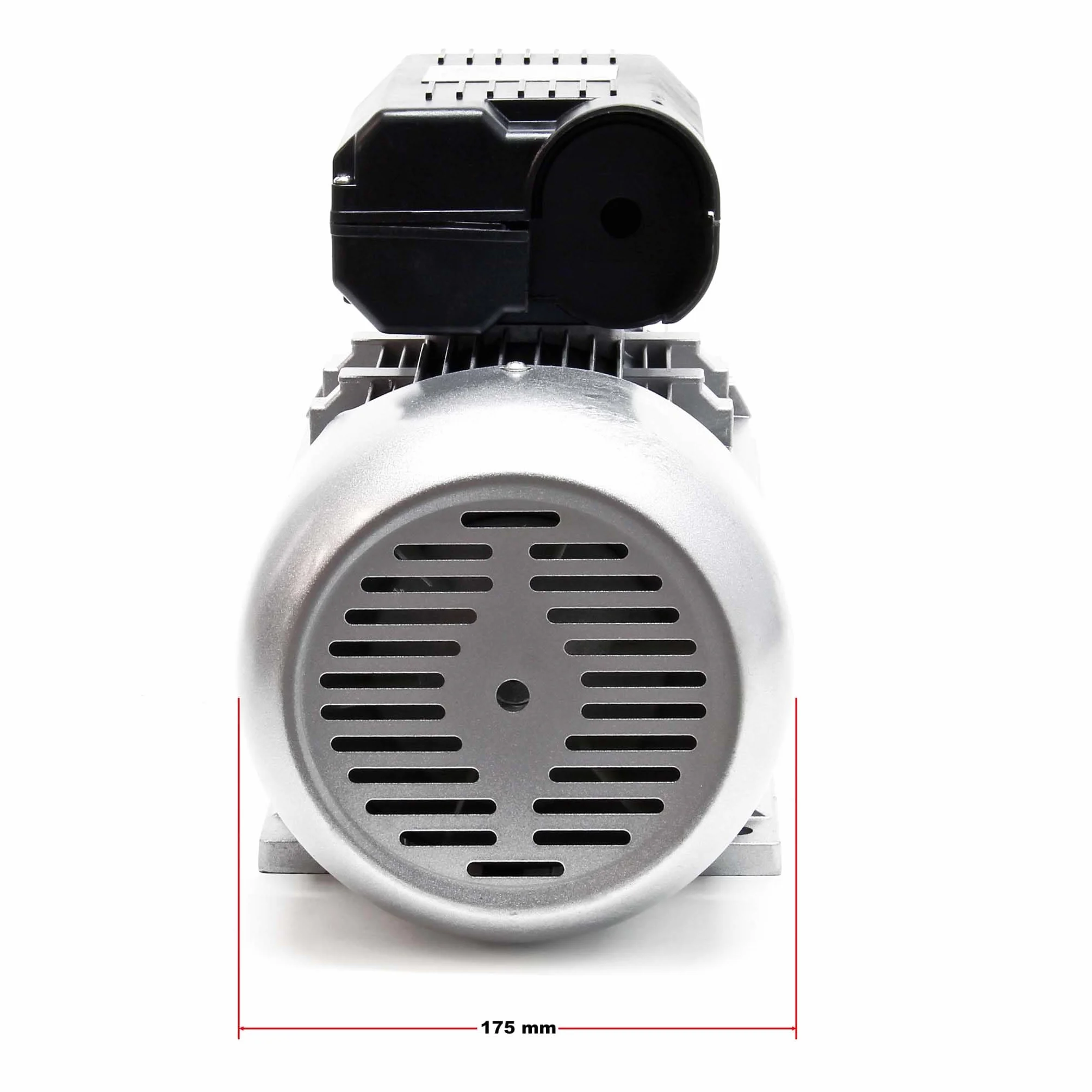 Wiltec Motore elettrico monofase 2 poli 230 V 1,5 kW, condensatore di avviamento 2850 giri/min, avvolgimento in rame