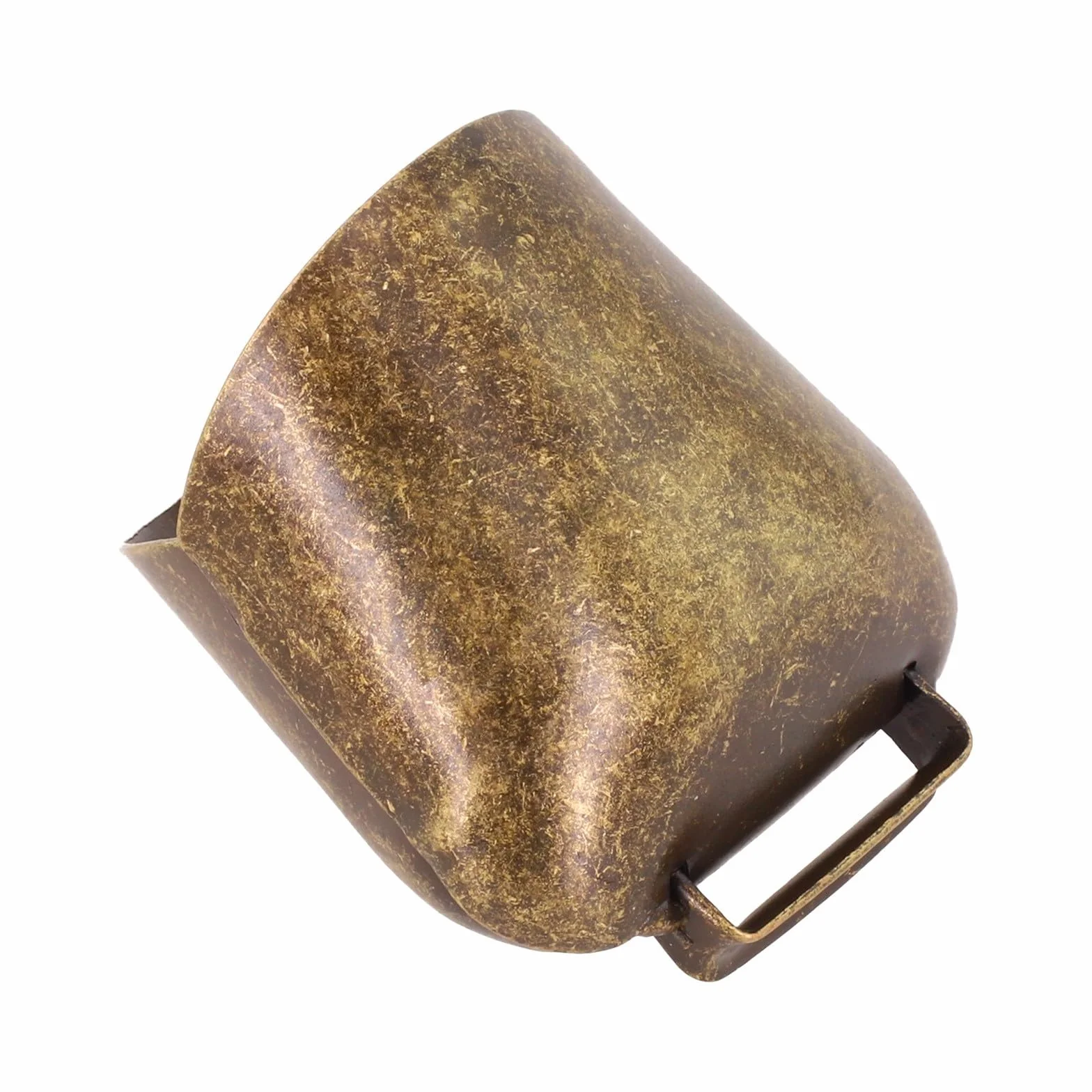 Campanaccio in metallo per mucca, campana per pecora e campana per cavallo per il pascolo del bestiame – Campana da fattoria in ferro rumorosa con suono a campana, finitura bronzo/rame rosso/oro