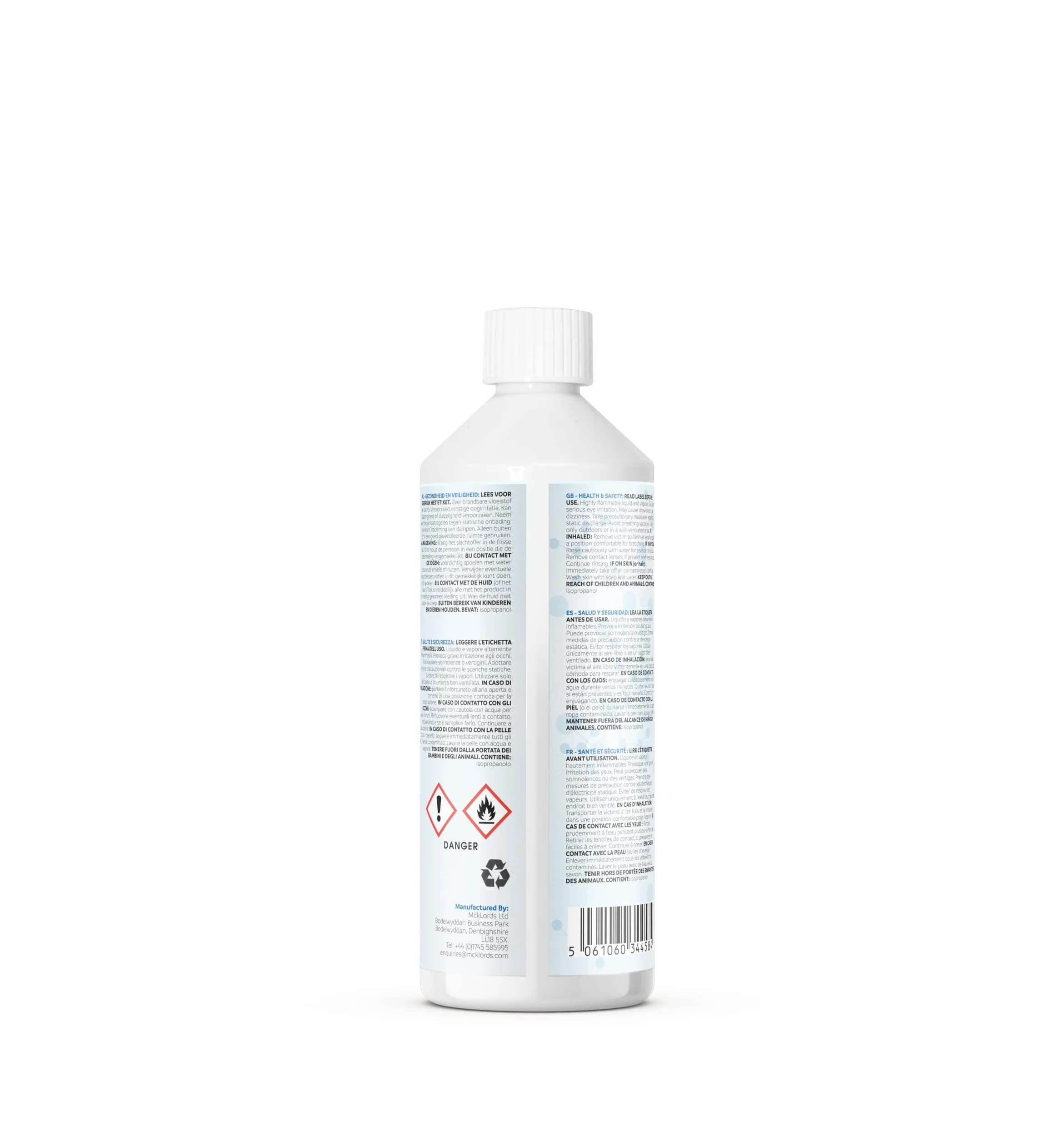 IsoLAB Alcool Isopropilico 99,9% Puro Detergente Multiuso Sgrassatore Solvente 500ml