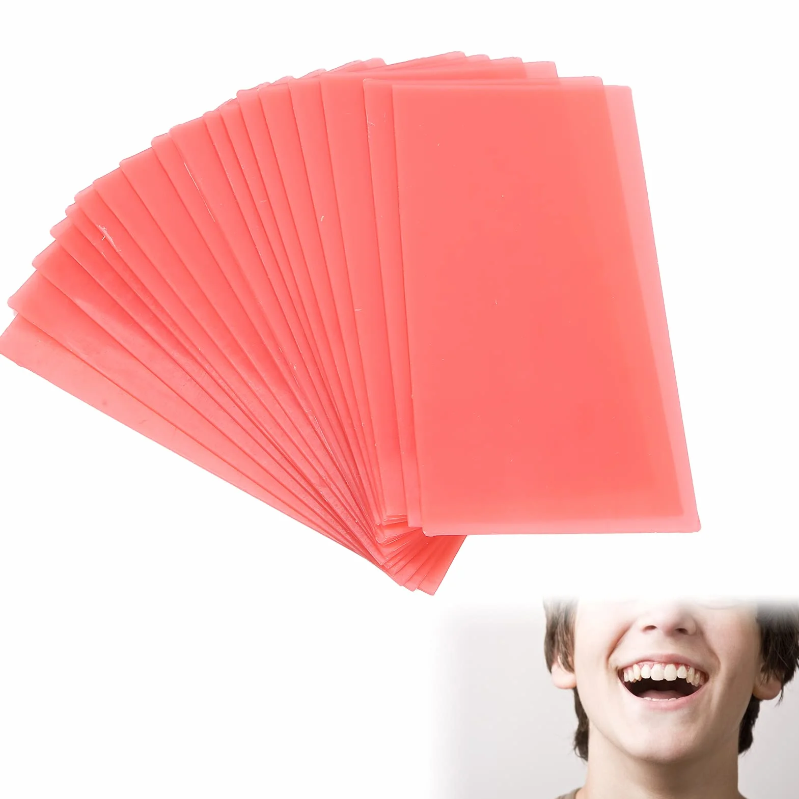 Cera dentale rossa per base dentale 18 pz foglio materiale ausiliario dentista