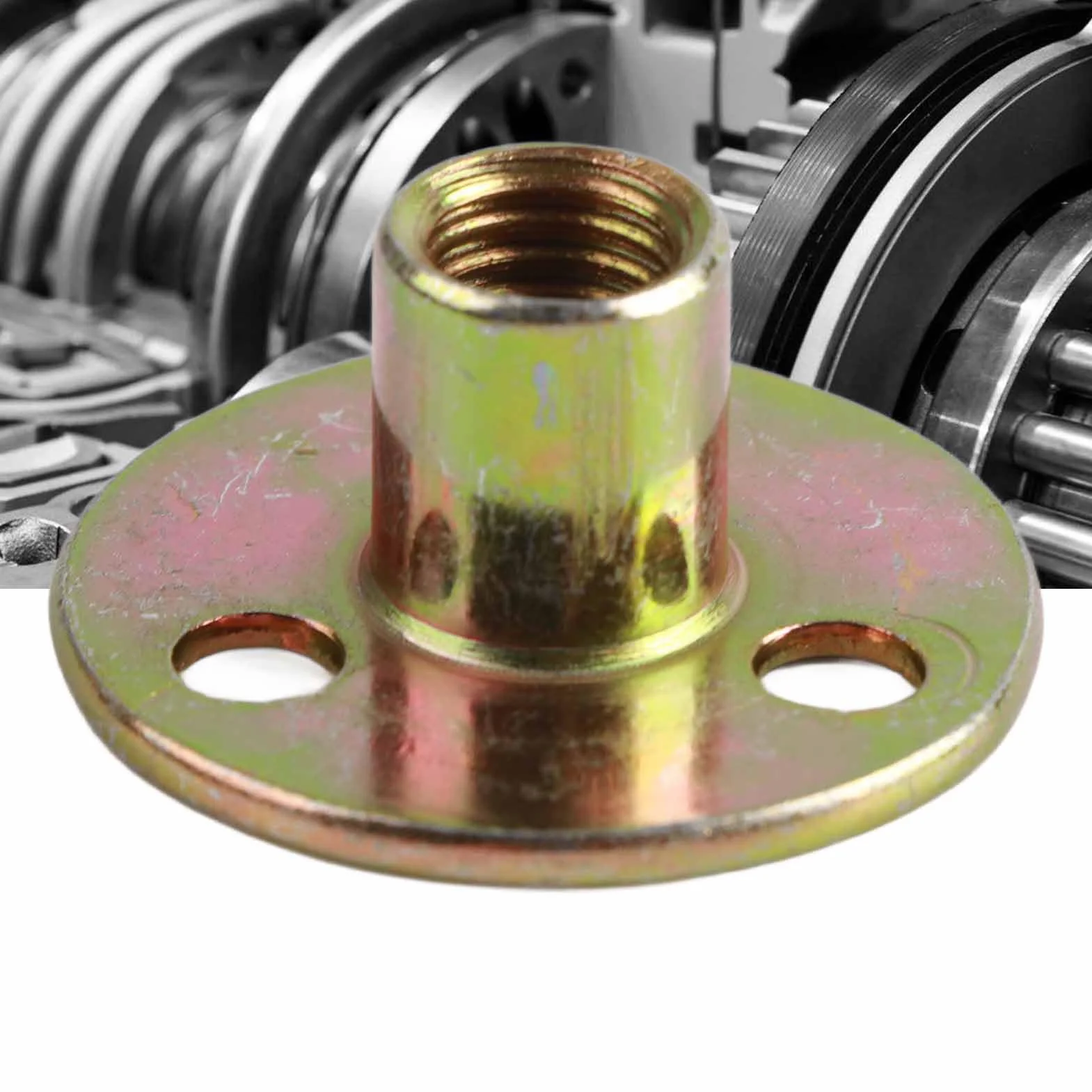 Dado a Base Rotonda Flangiato 5 Pezzi M6 M8 M10 Ferro Zincato