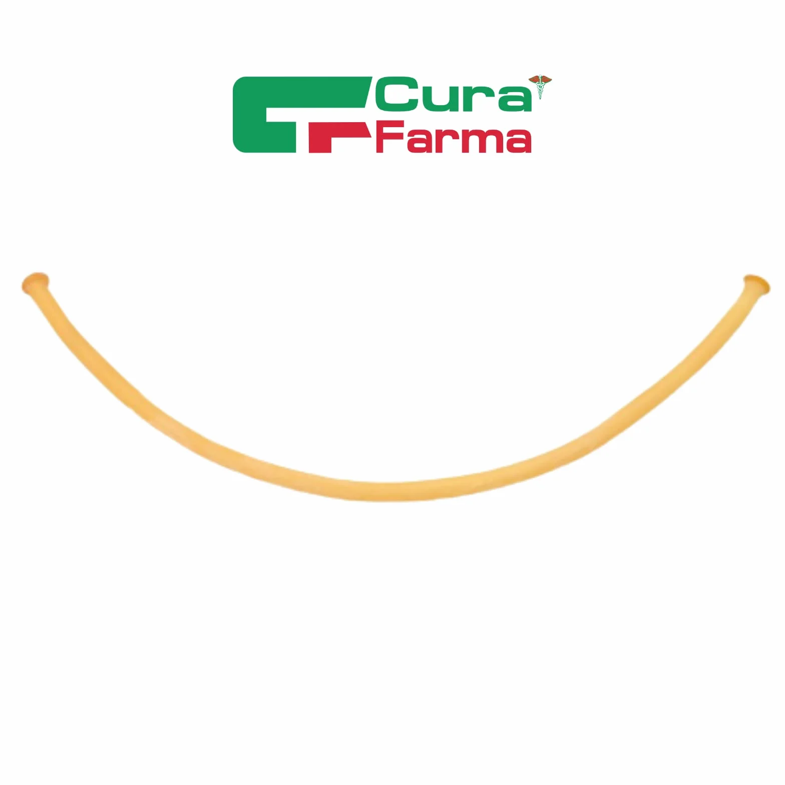 Cura Farma Laccio Emostatico TPE Tubolare Senza Lattice 40 CM. Per Infusioni Prelievi ed Operatori Sanitari. 10 Lacci