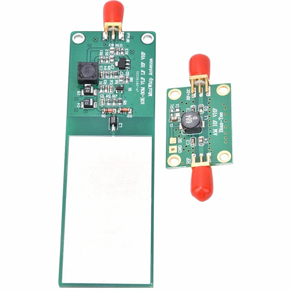 Mini Whip Antenna Attiva Corto Onda 10KHz 30MHz con Connettore SMA per HF VHF SDR RX